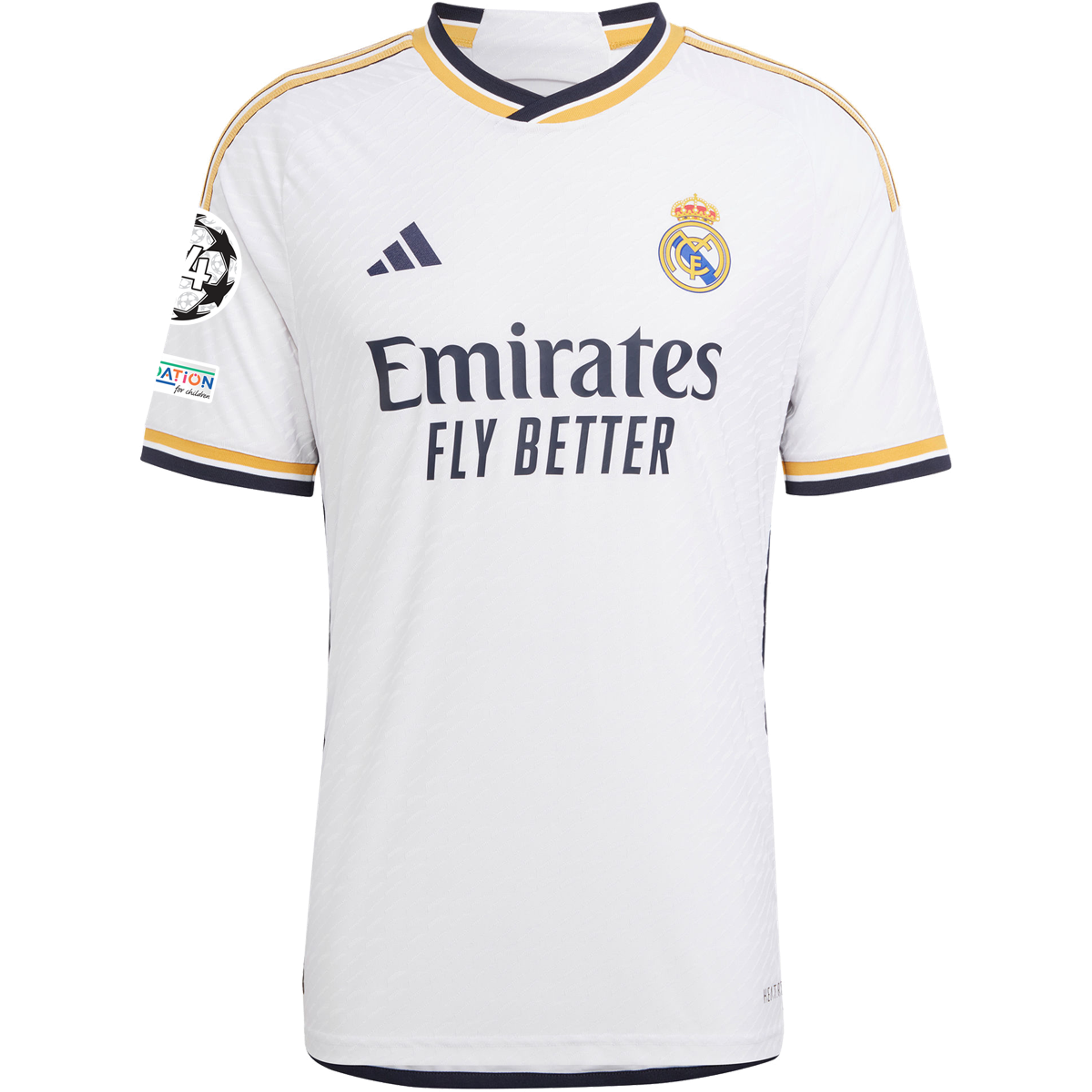 Men's Authentic adidas Real Madrid Home Jersey 23/24  -  UCL -