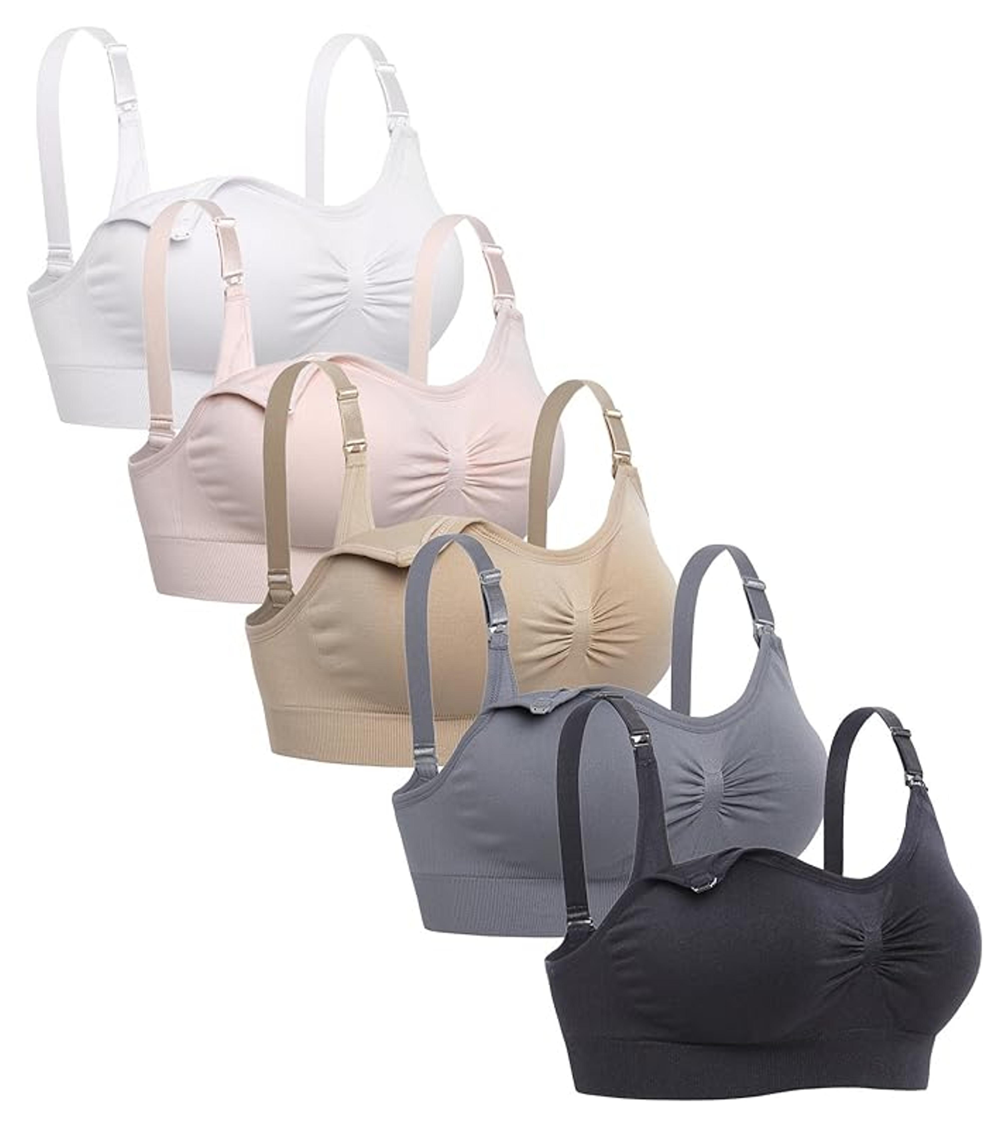 Lataly Bralette de maternidad para dormir para mujer, sin alambre, paquete de 5, Paquete de 5, M : Amazon.com.mx: Ropa, Zapatos y Accesorios