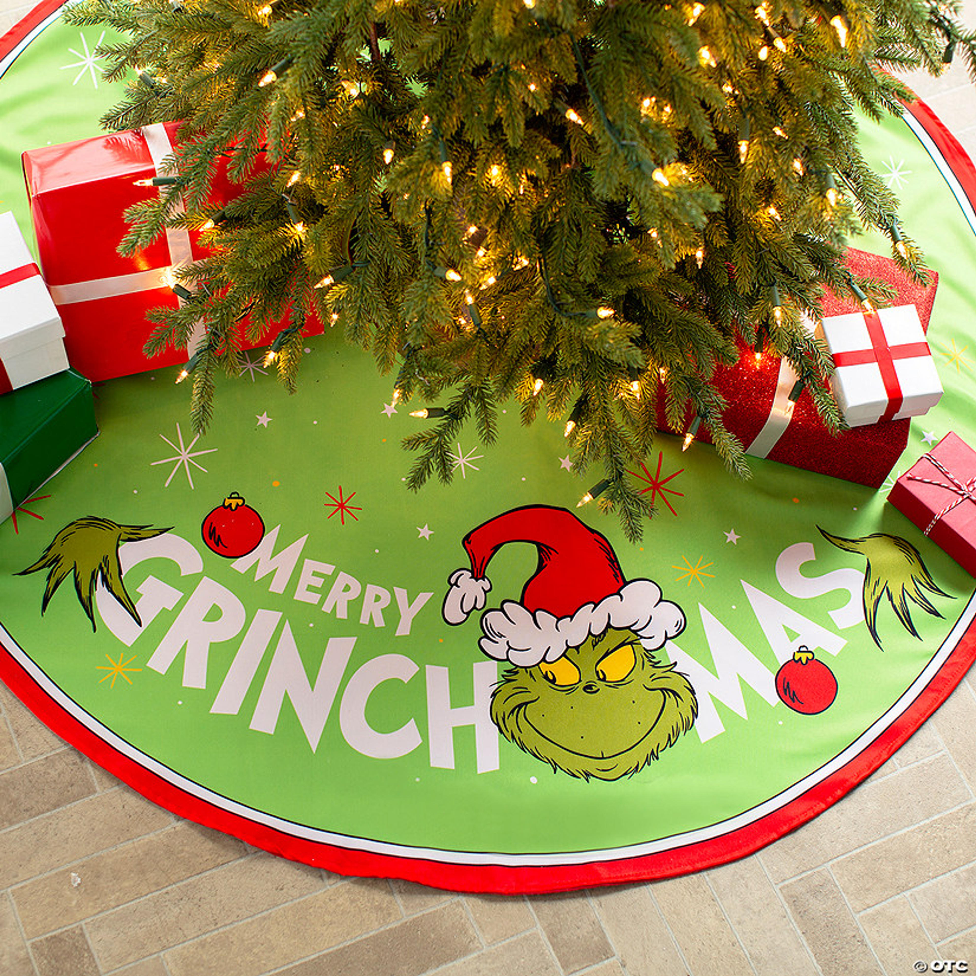 Dr. Seuss™ The Grinch Christmas Tree Skirt | Oriental Trading