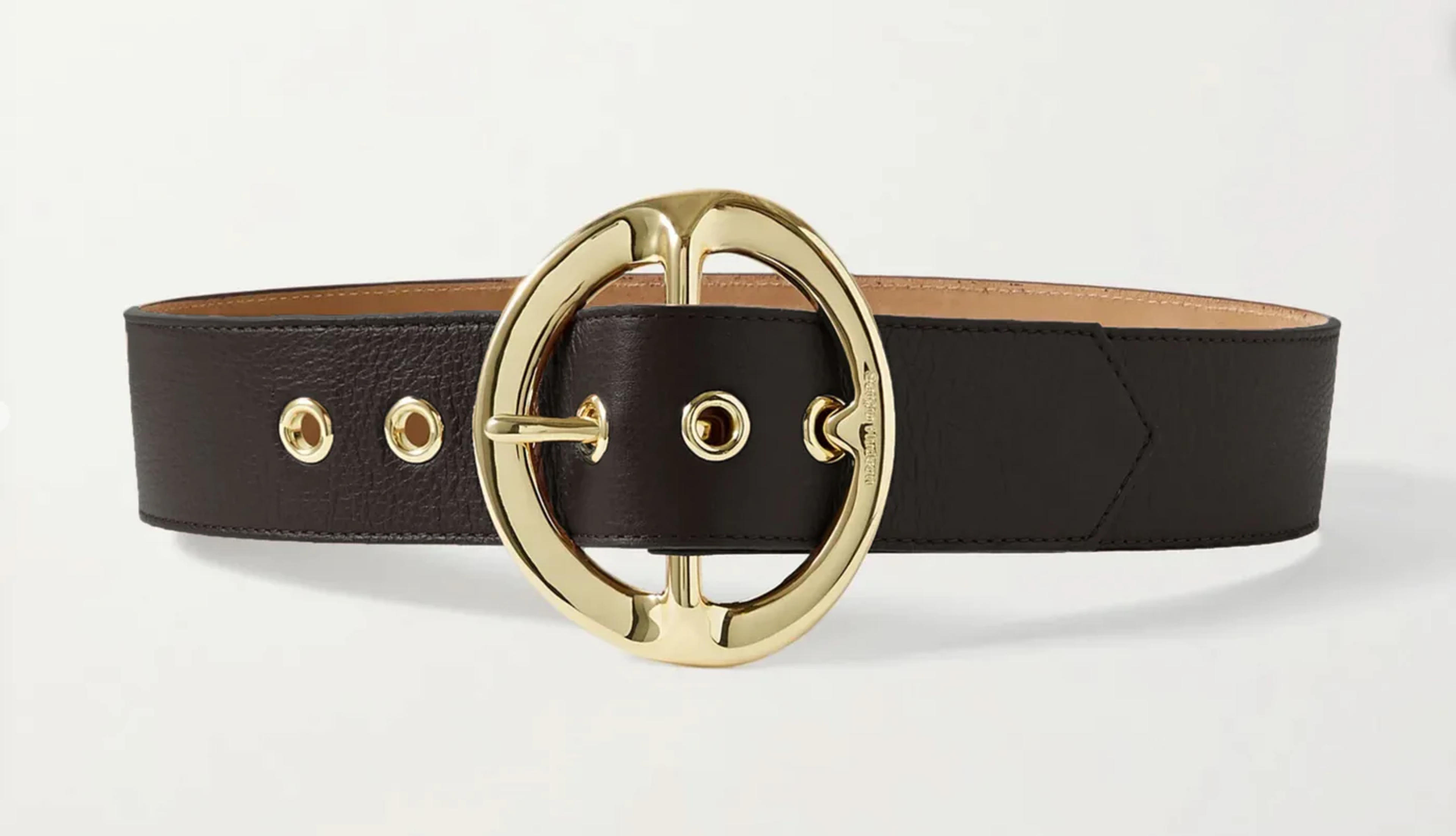 2022 Signature Leather Belt - Black – Sergio Hudson Collections