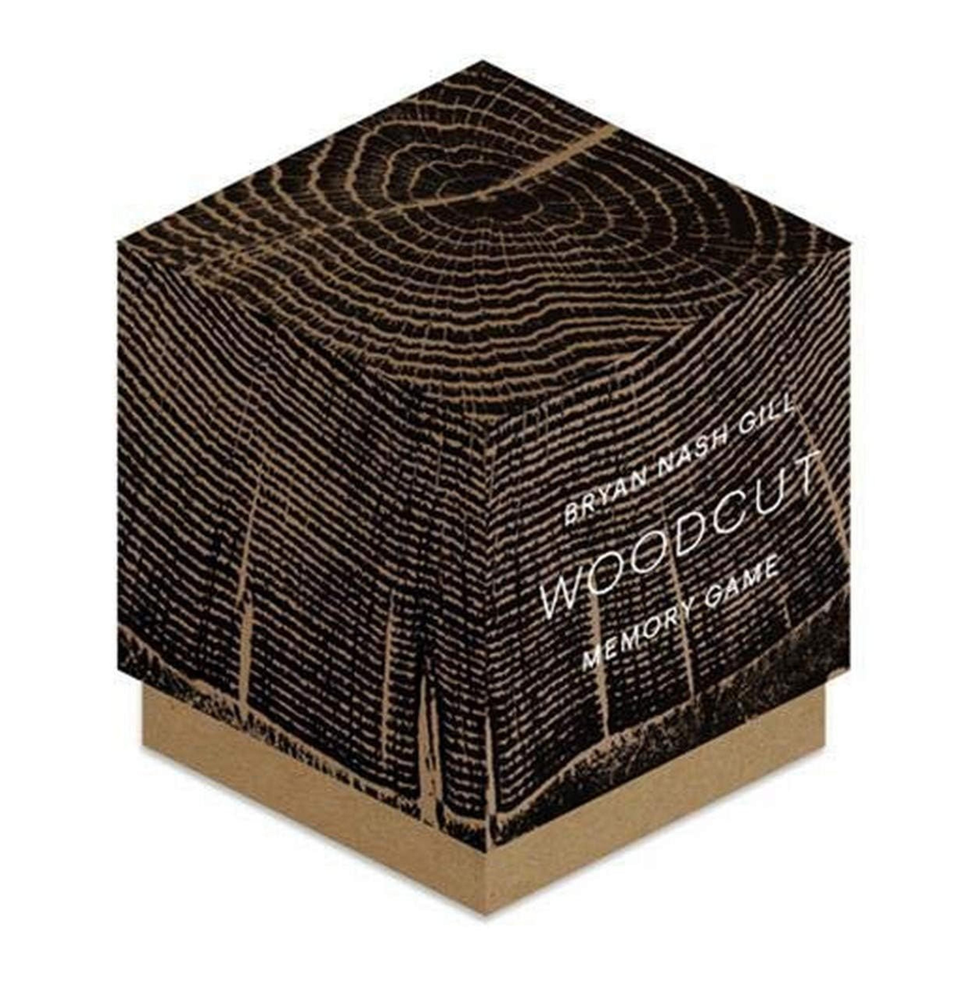 Woodcut Memory Game (Fun challenging memory game for families and friends, 52 pairs of matching cards, keepsake box)