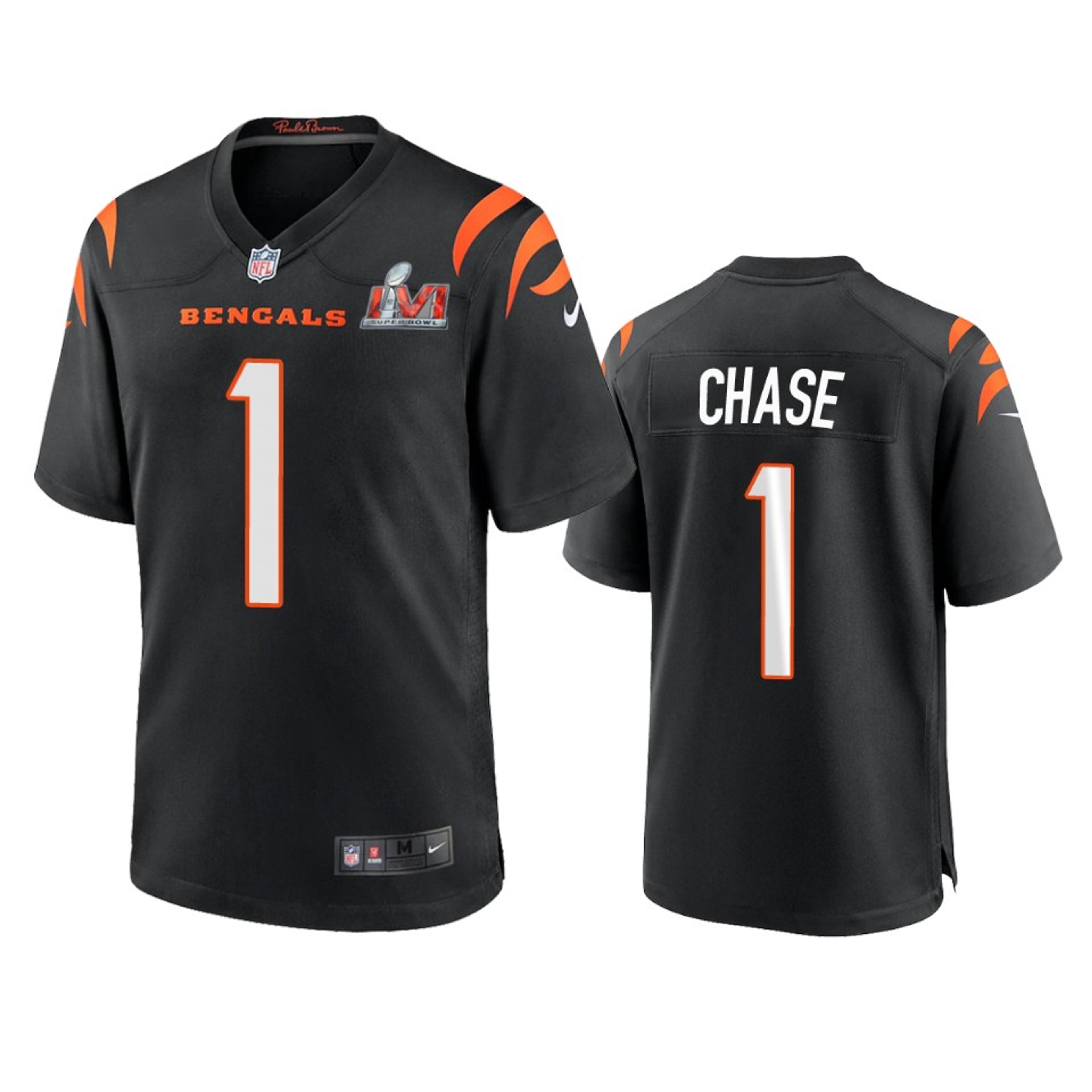 Cincinnati Bengals JaMarr Chase Super Bowl LVI Game Jersey