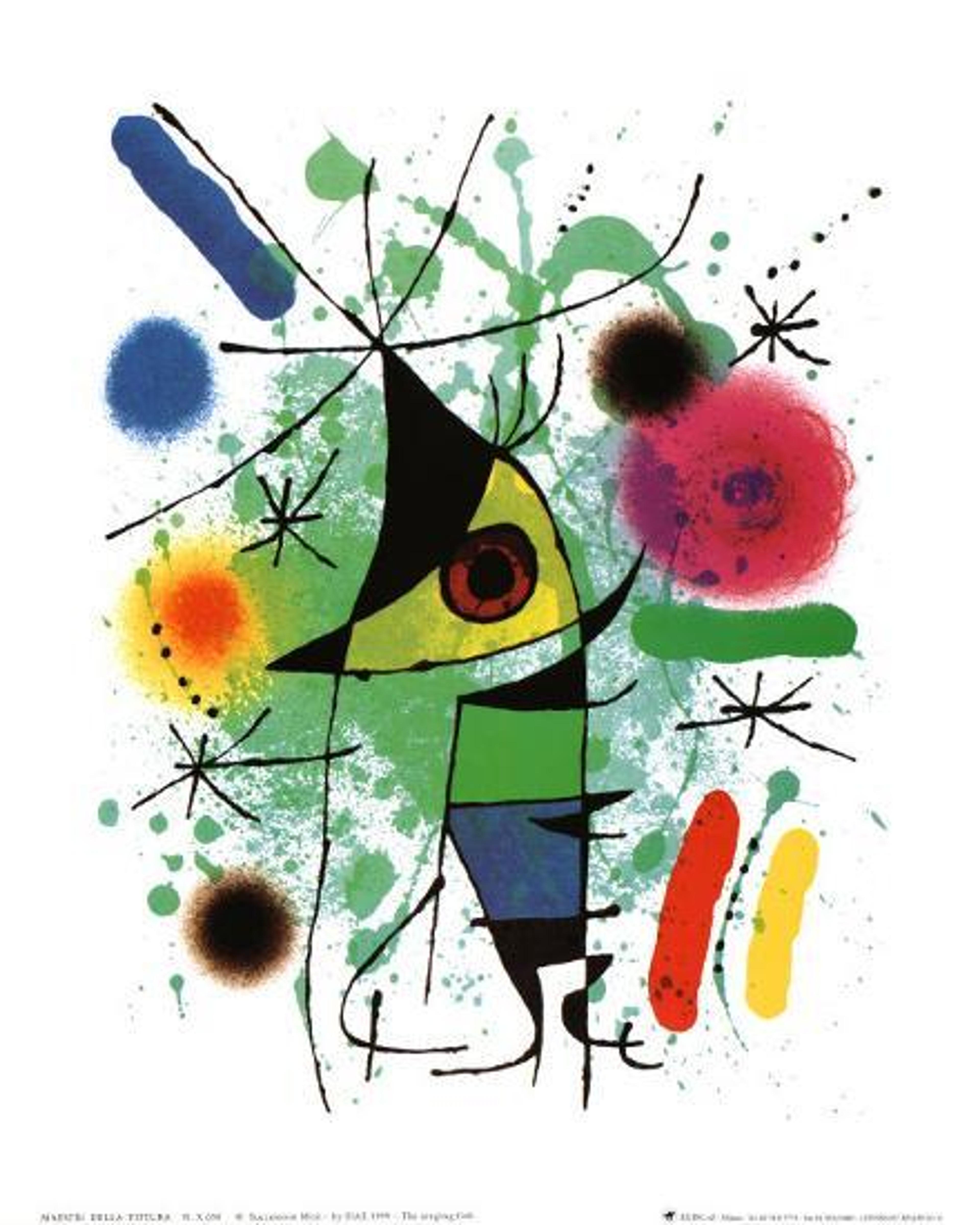 'The Singing Fish' Art Print - Joan Miro | Art.com