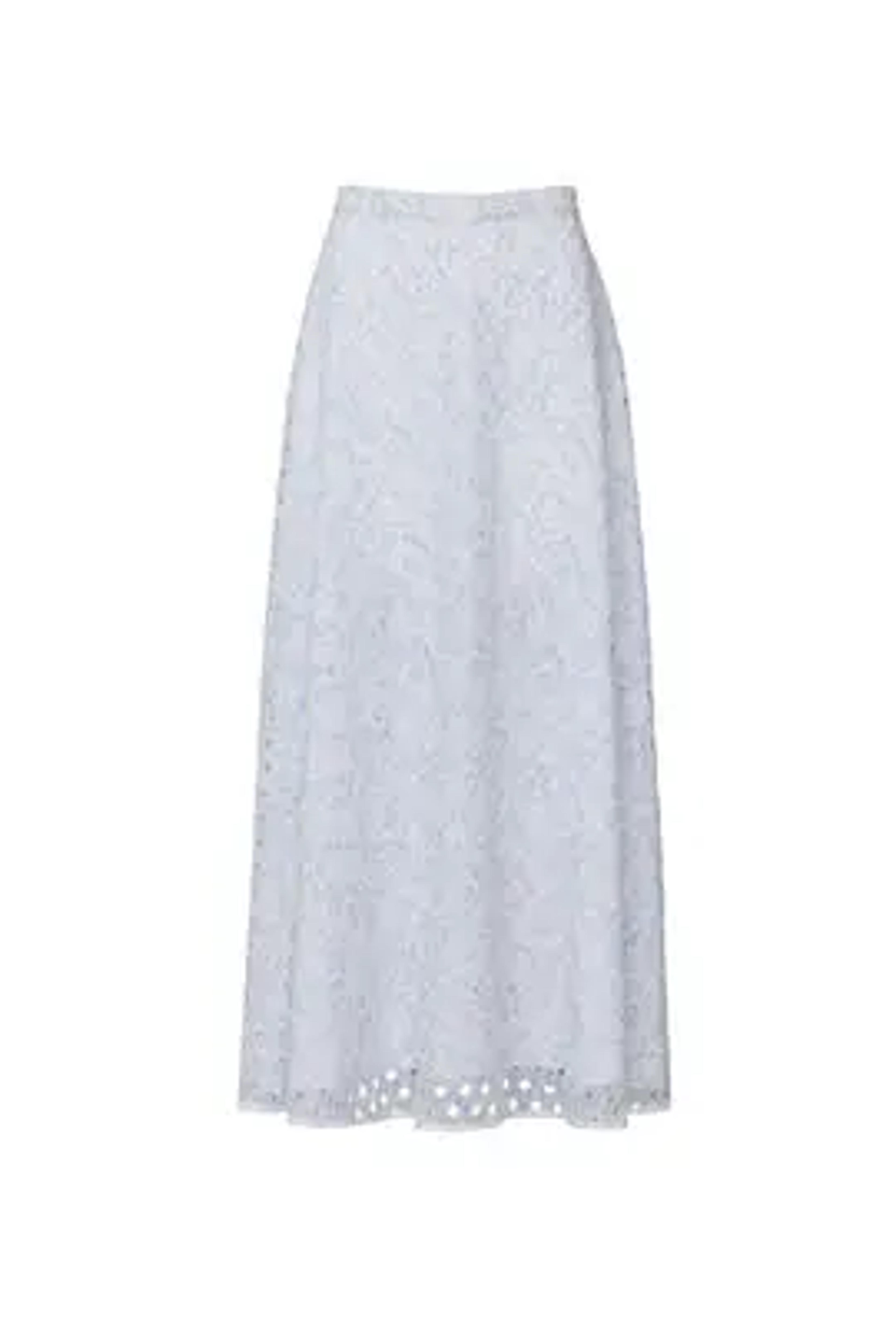 Eyelet Midi Skirt by ML Monique Lhuillier for $65 | Rent the Runway