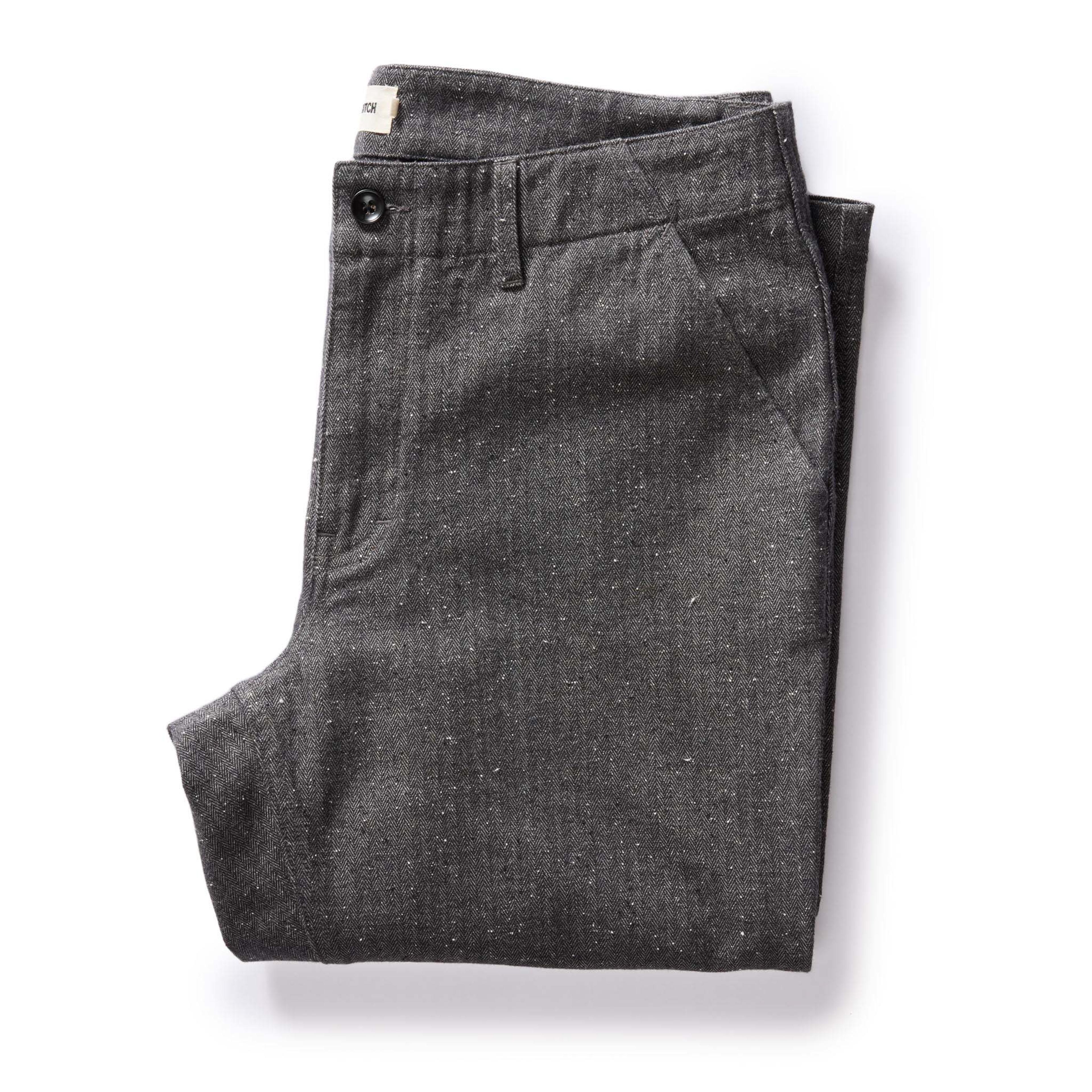 The Carnegie Pant in Granite Herringbone | Men's Pants | Taylor Stitch