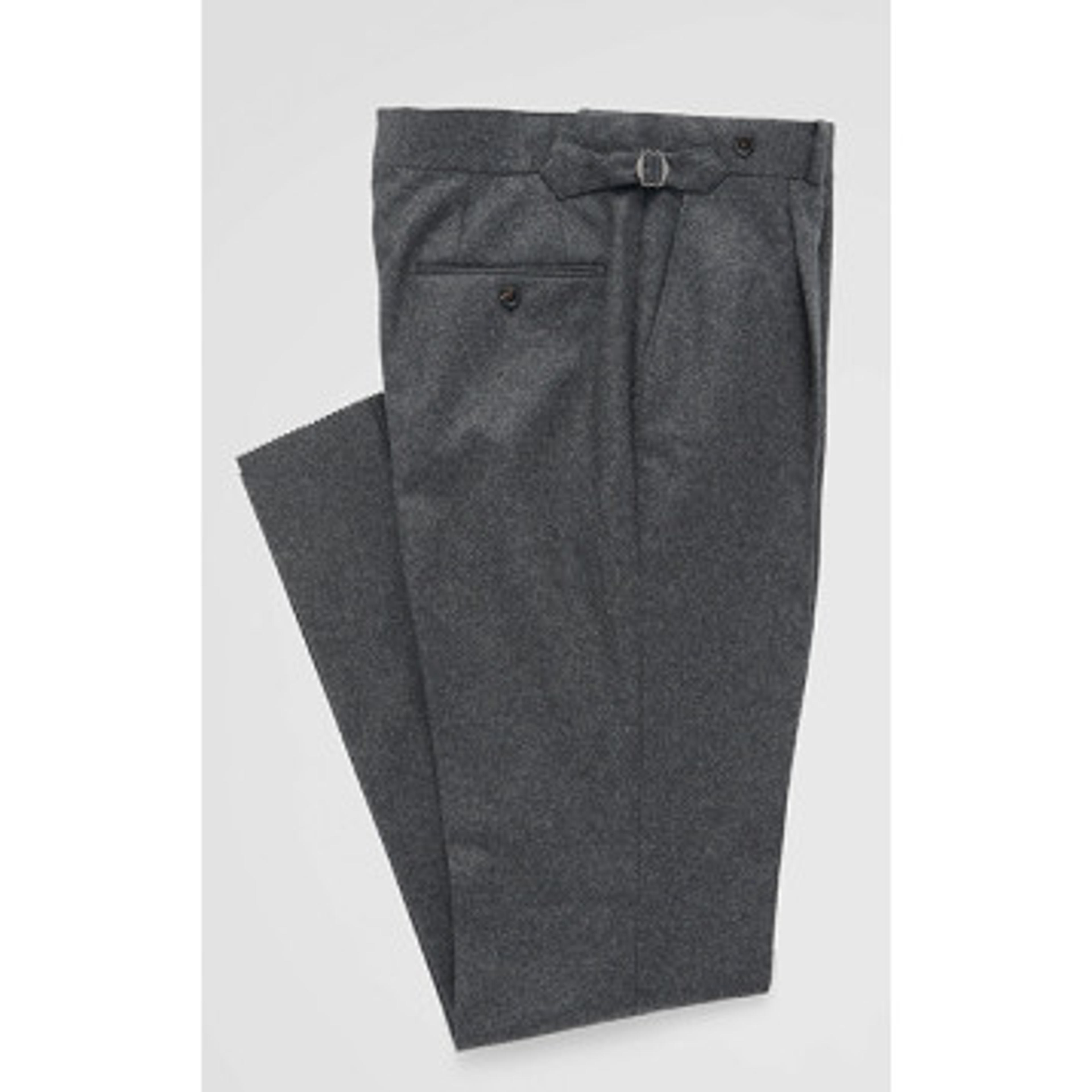 Charcoal Flannel Trousers