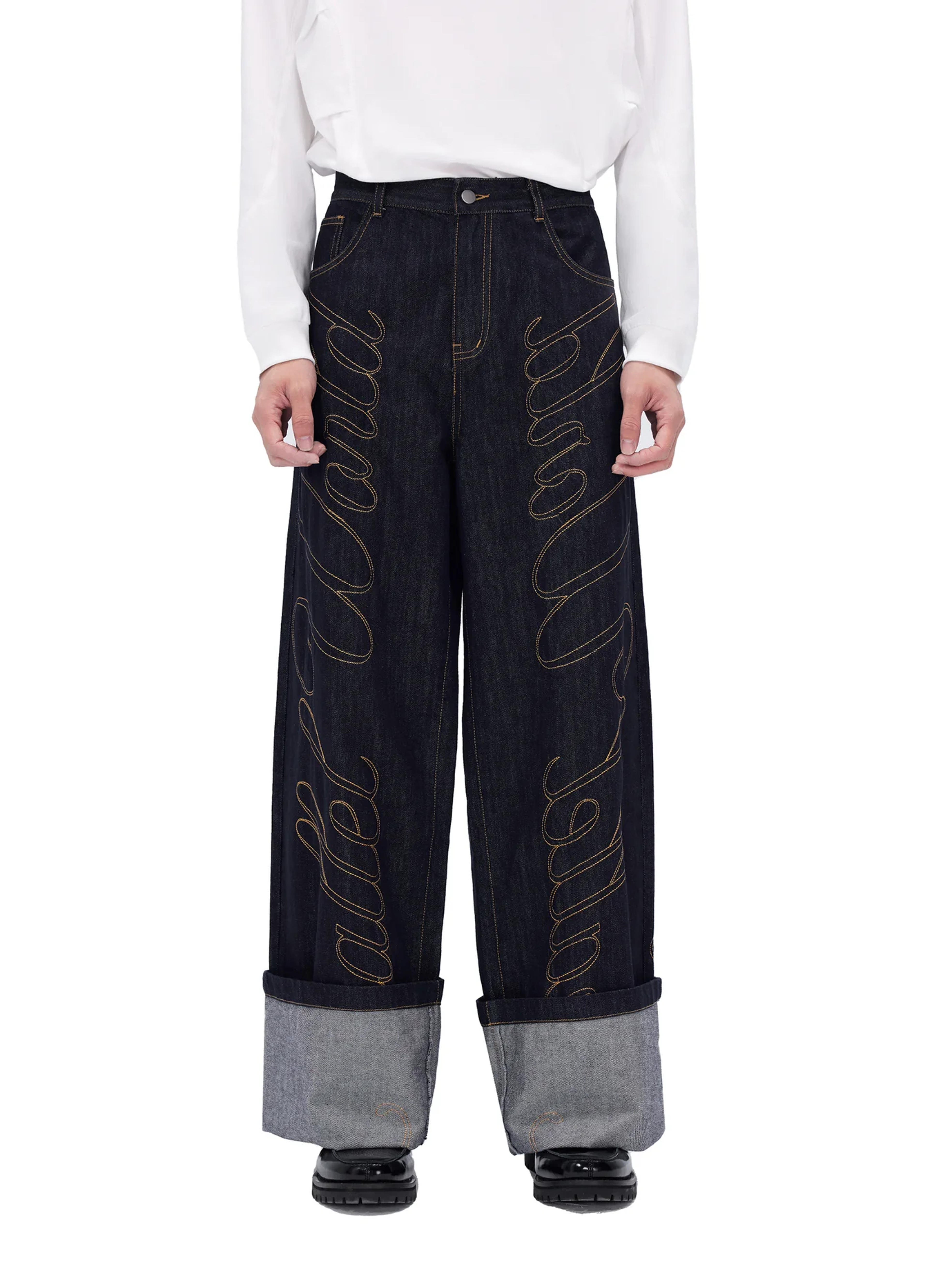 Calligraphy Wide Denim – VERSEAS