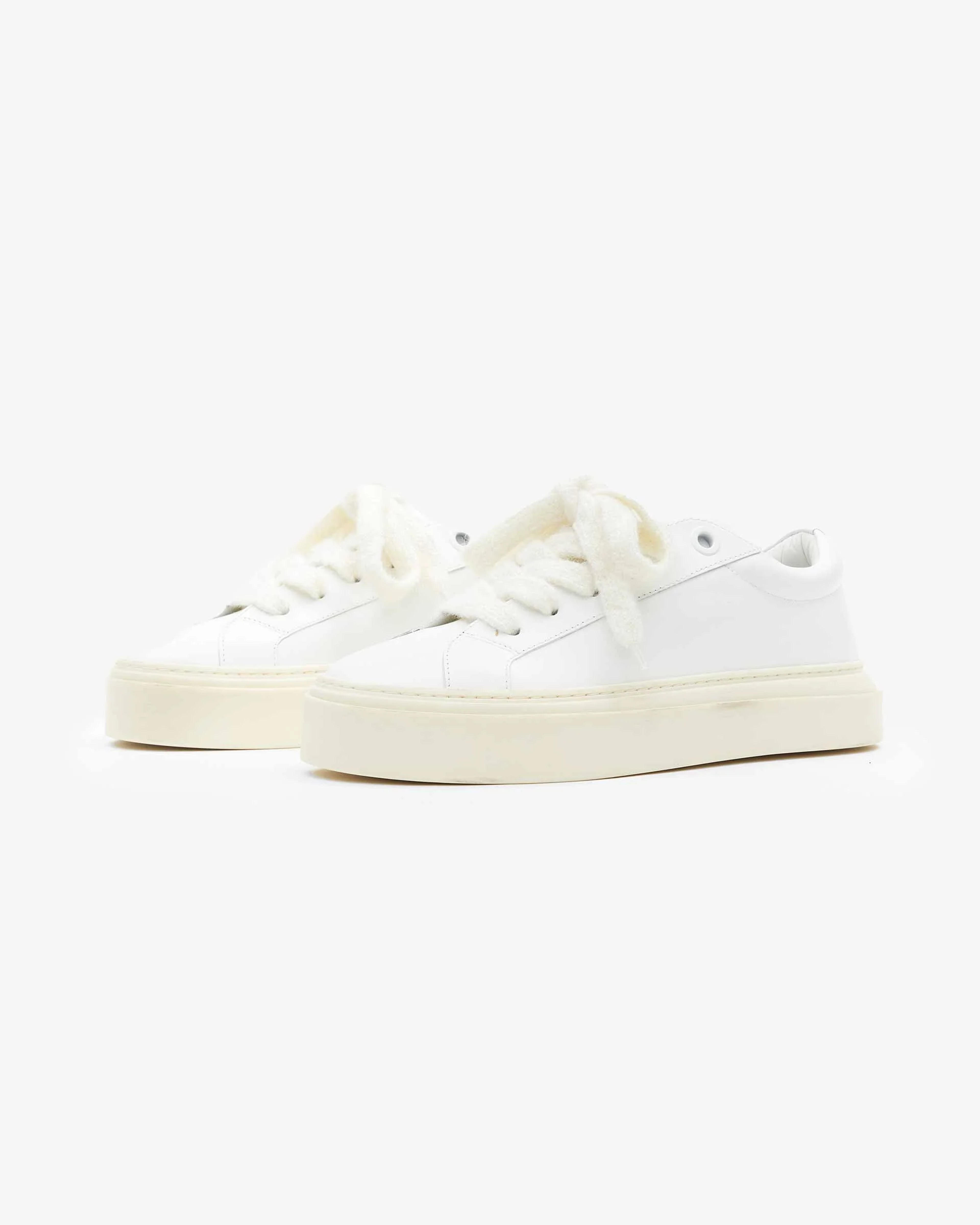 Cole Buxton | Wilson Sneaker| Mens | Italian Leather | Vintage White