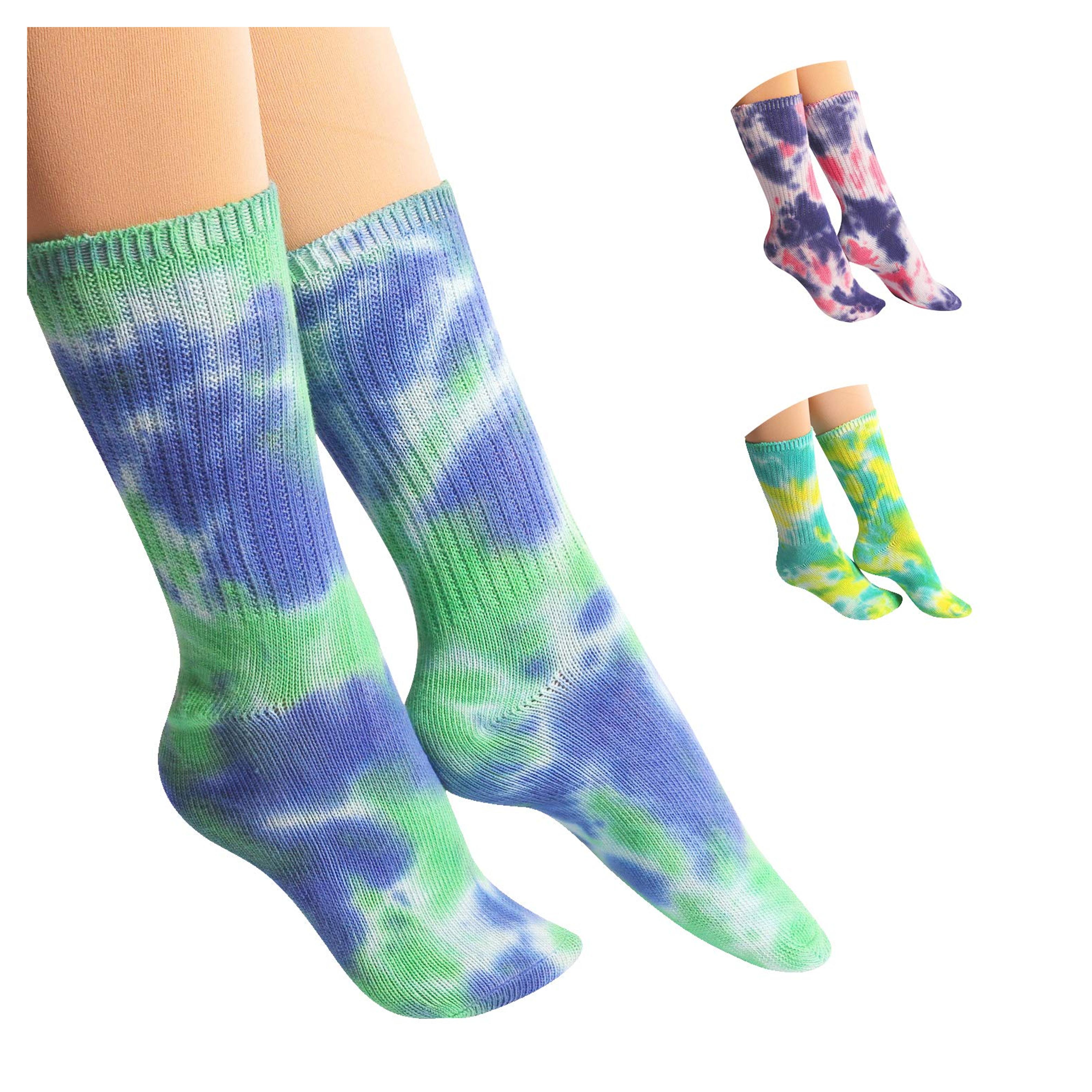 Amazon.com: DREAM SLIM A Collection of Funny Novelty Fashion Colorful Cool Crazy Skateboard Tie Dye Crew Dress Socks 3 Pack : Clothing, Shoes & Jewelry