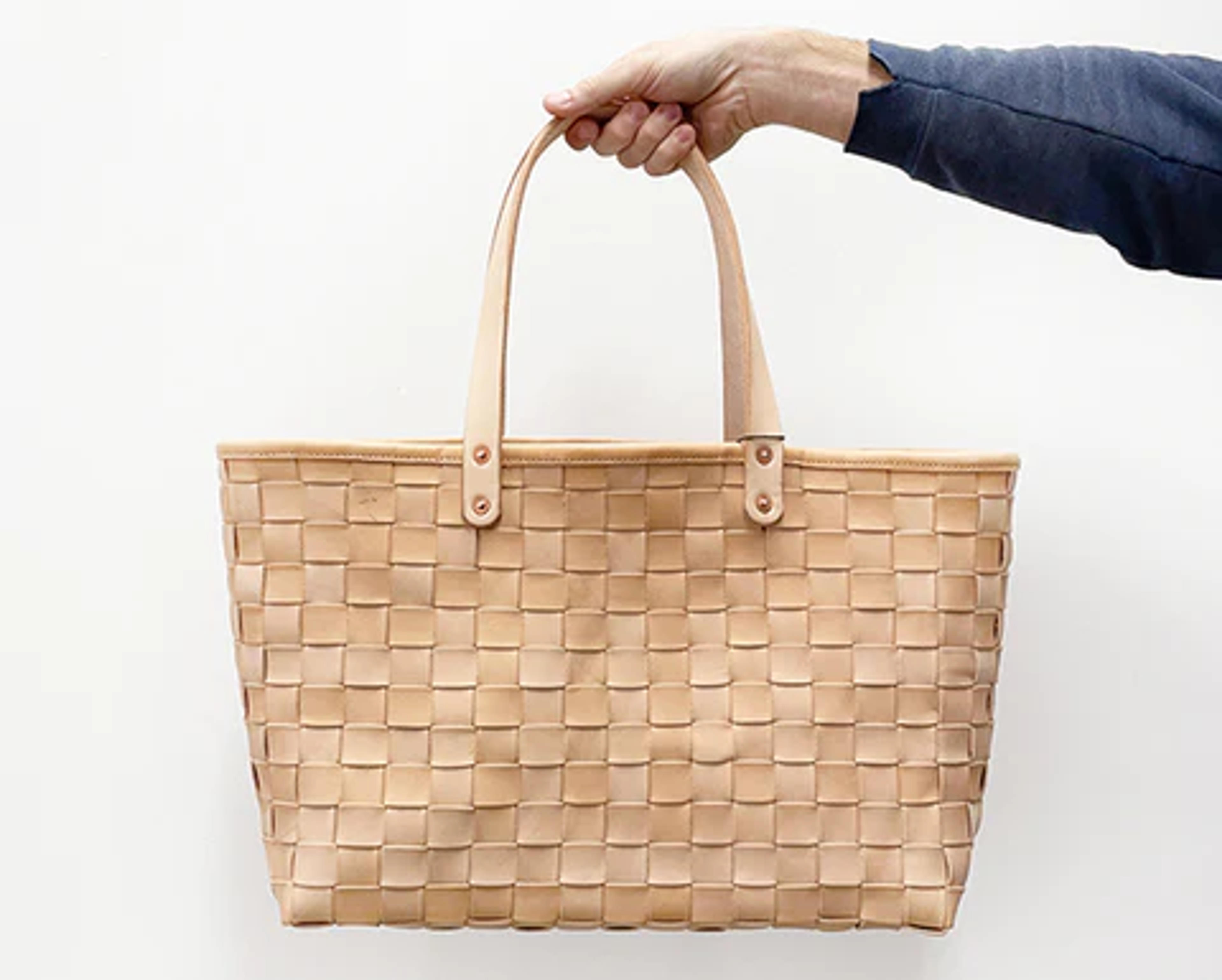 Stanley & Sons Woven Leather Tote Bag – S&S Corner Shop