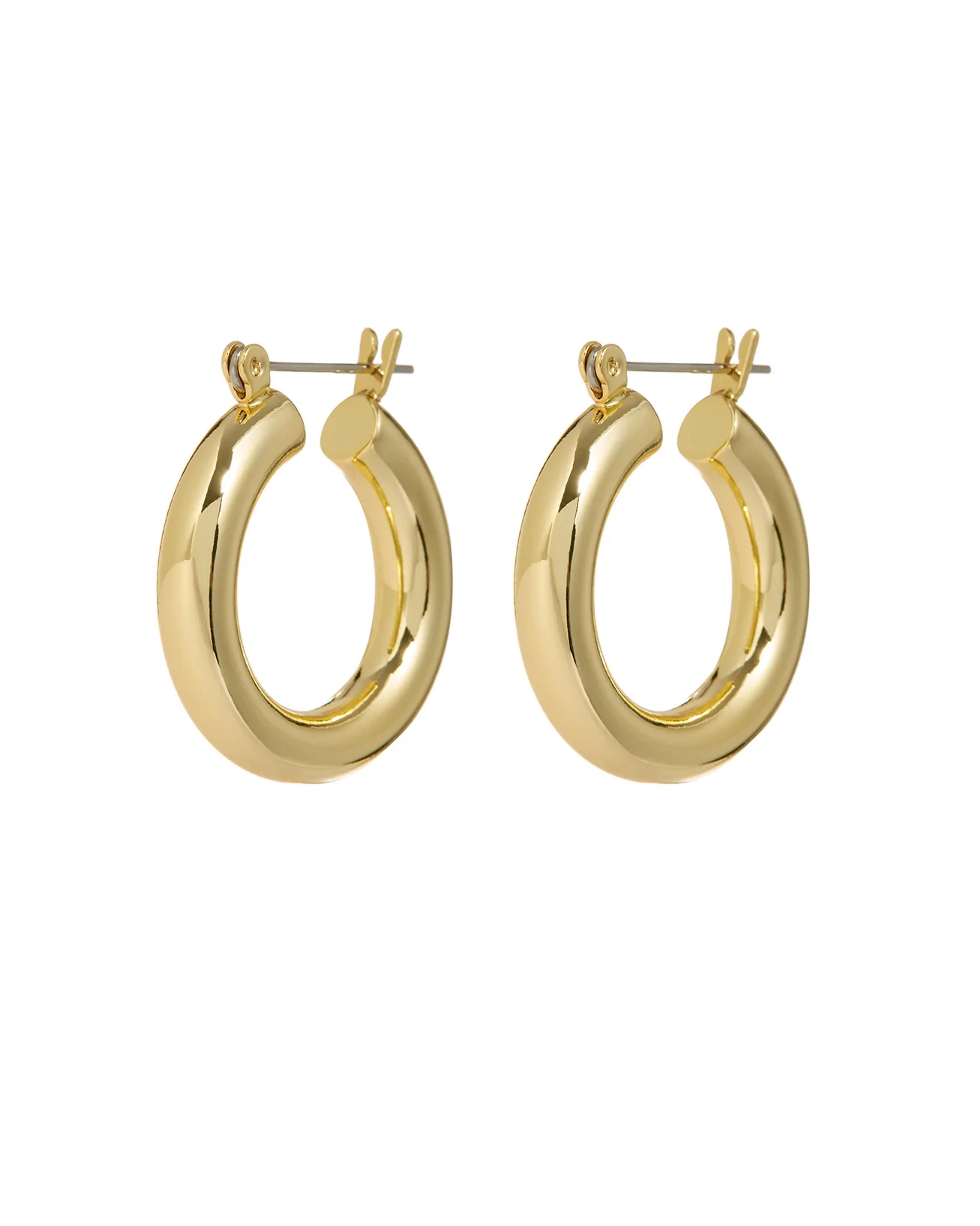 Baby Amalfi Tube Hoops- Gold - Gold