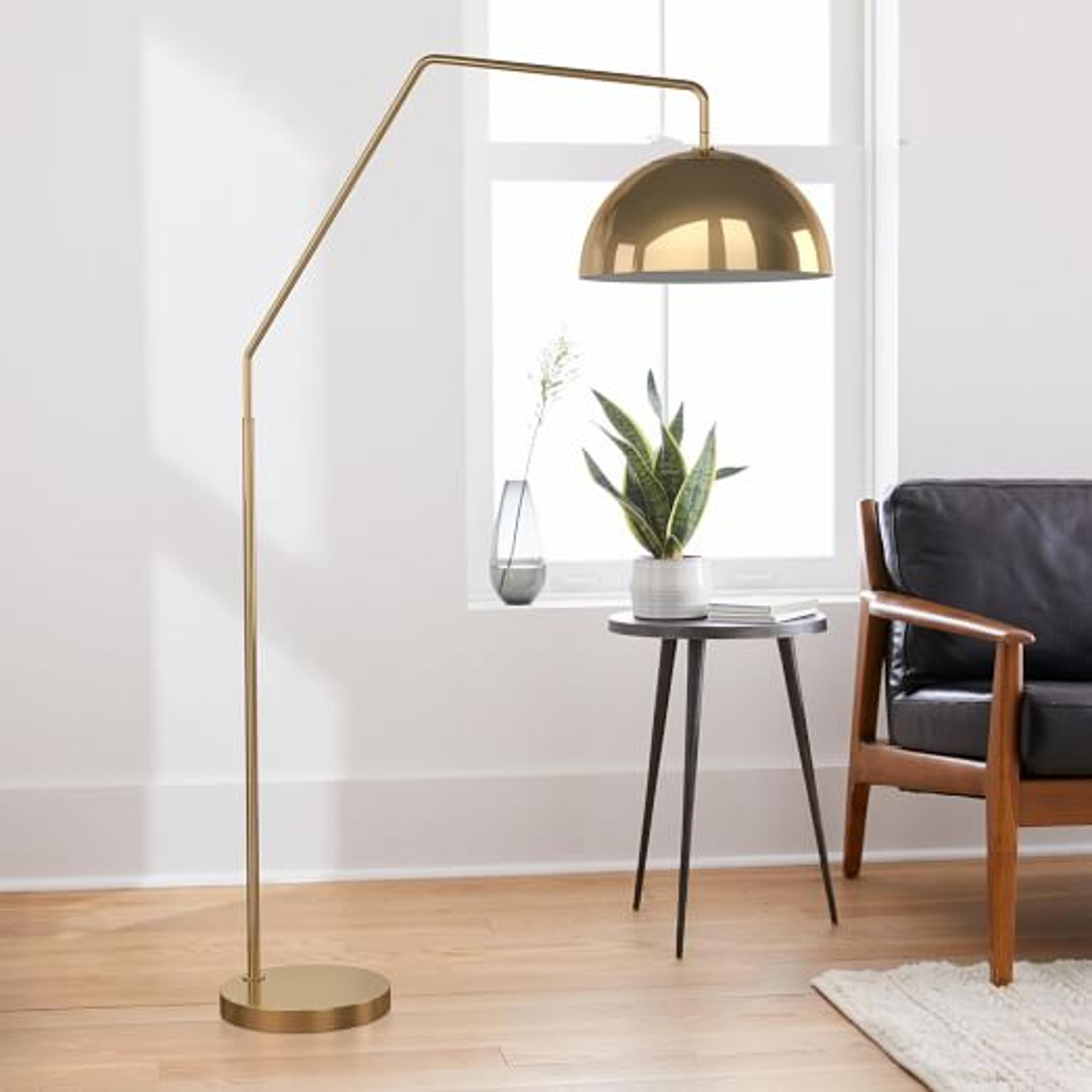 Sculptural Overarching Metal Floor Lamp