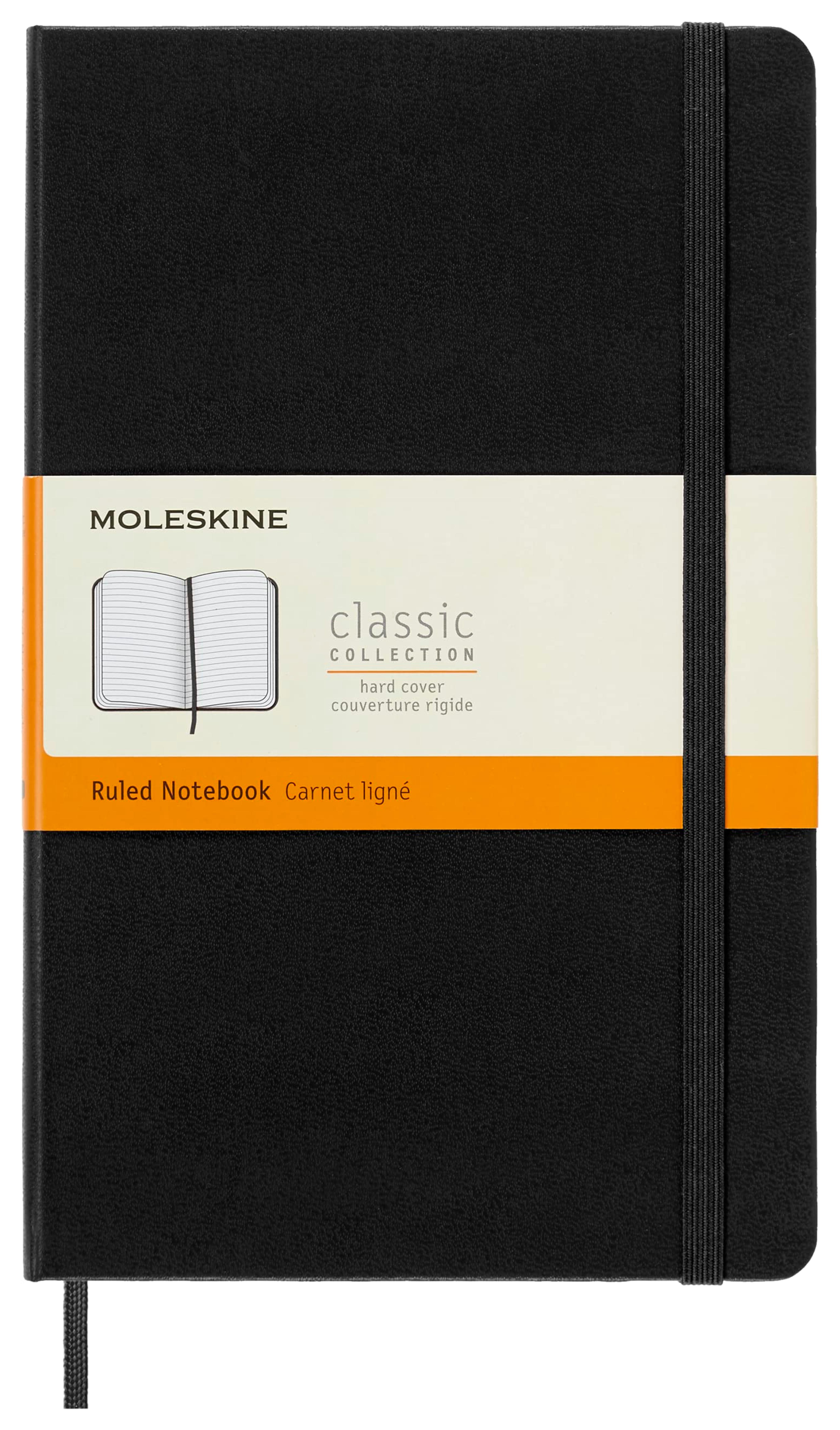 Moleskine Classic Notebook, Ruled, 5 x 8.25 inches