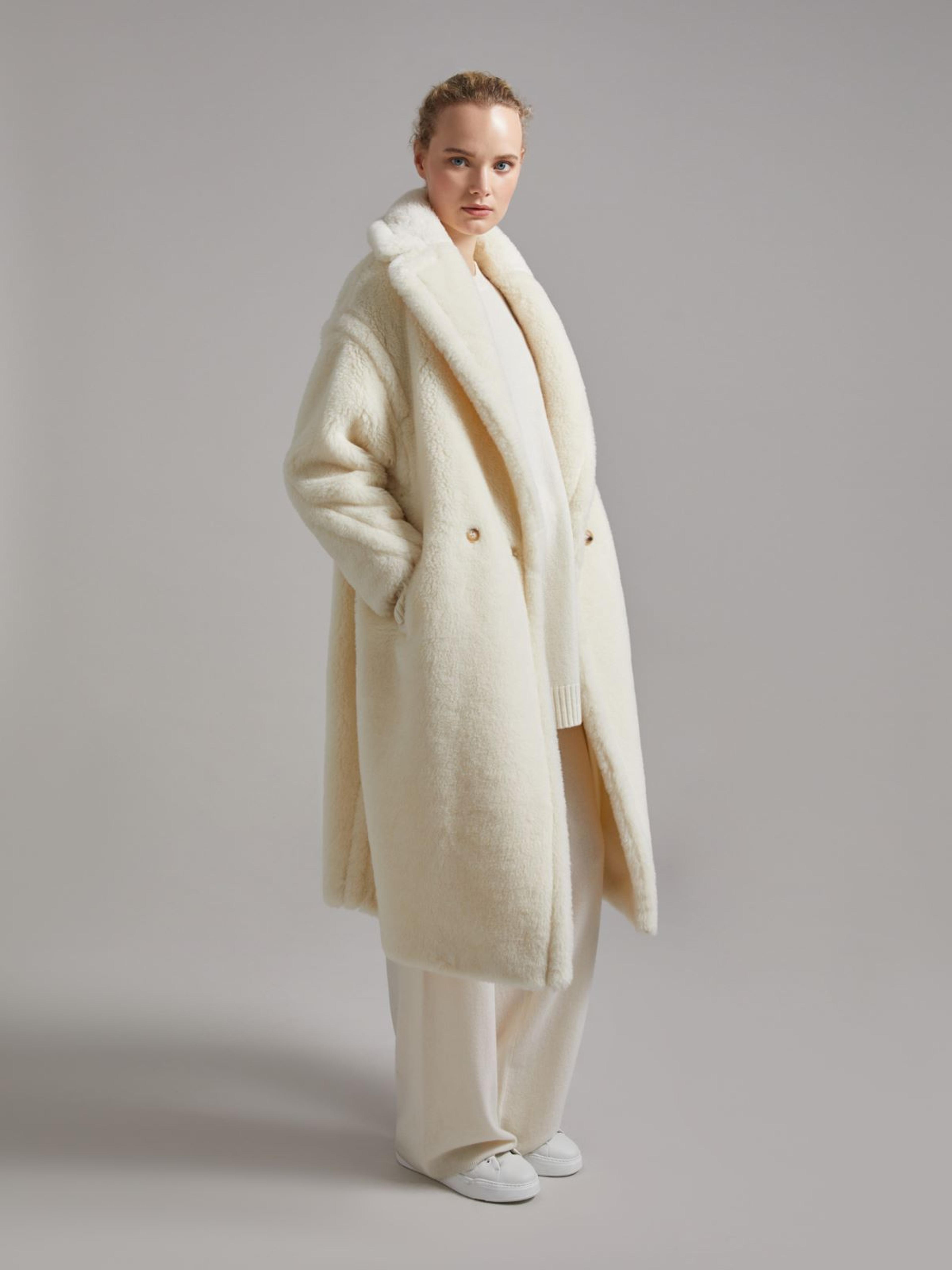 Max Mara | Woman - Teddy Bear Icon Coat - White - Size S
