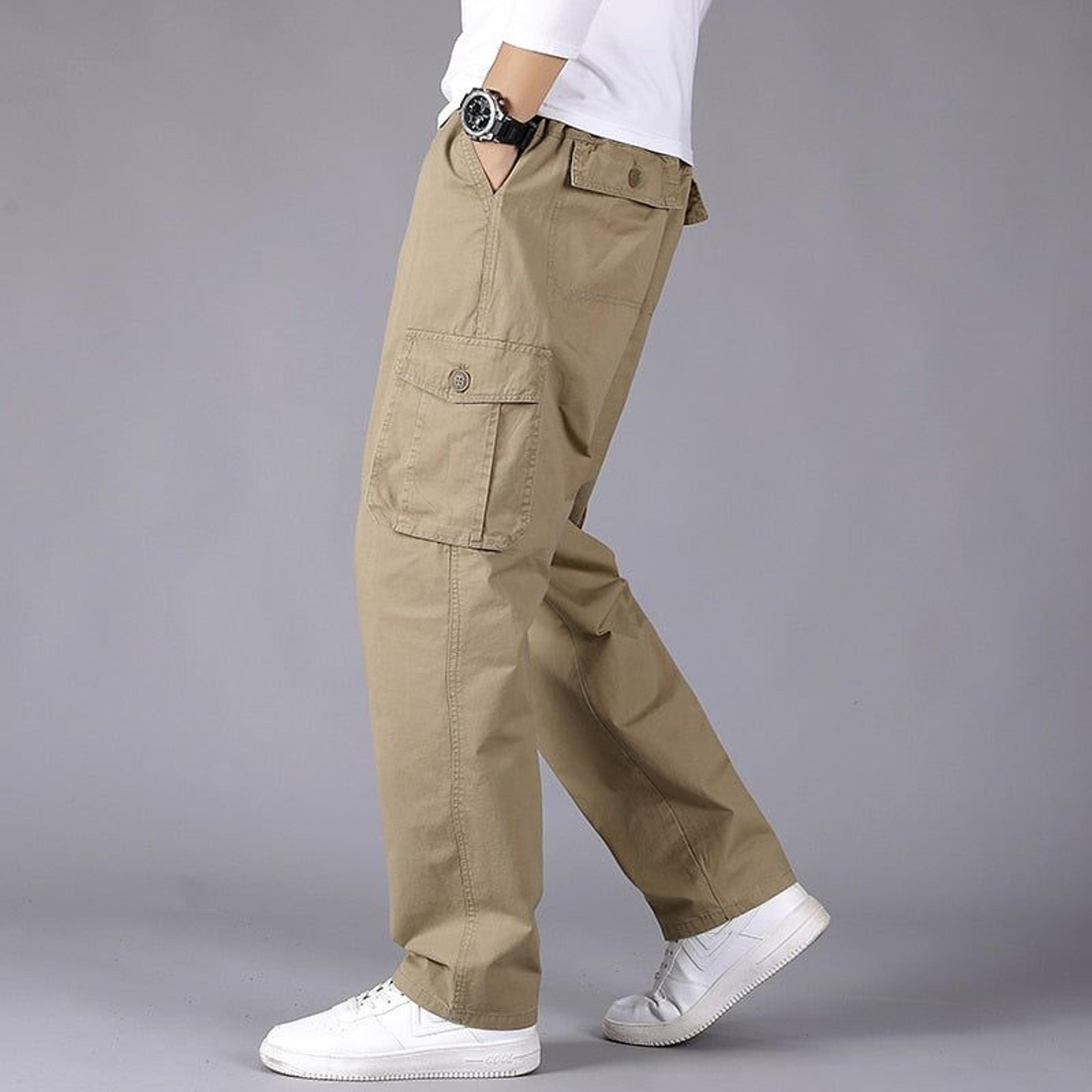 Broadcloth Cargo Pants - 5XL(110-125)kg / 11Khaki