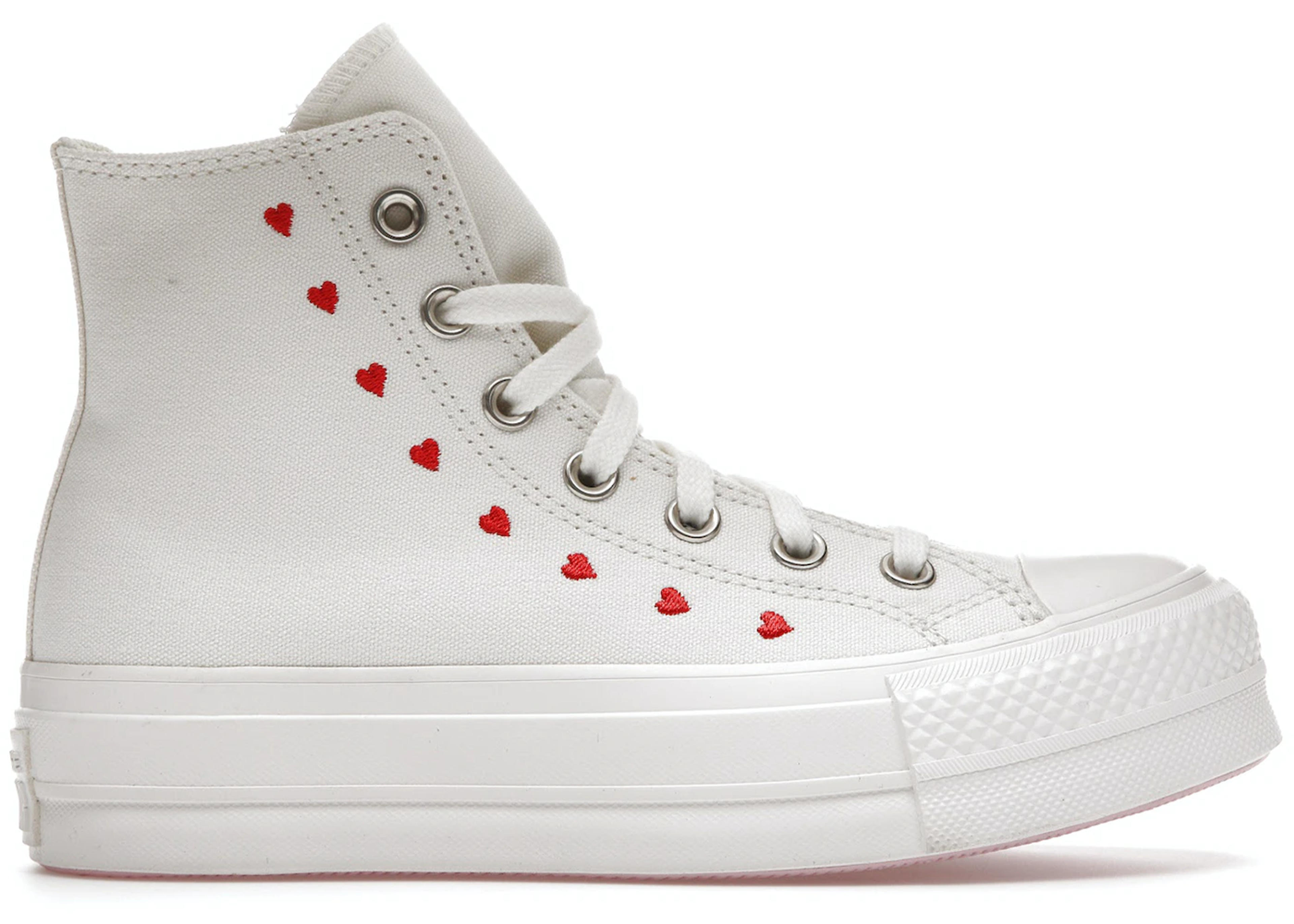 Converse Chuck Taylor All-Star Lift Hi White Red (W) - A01599C