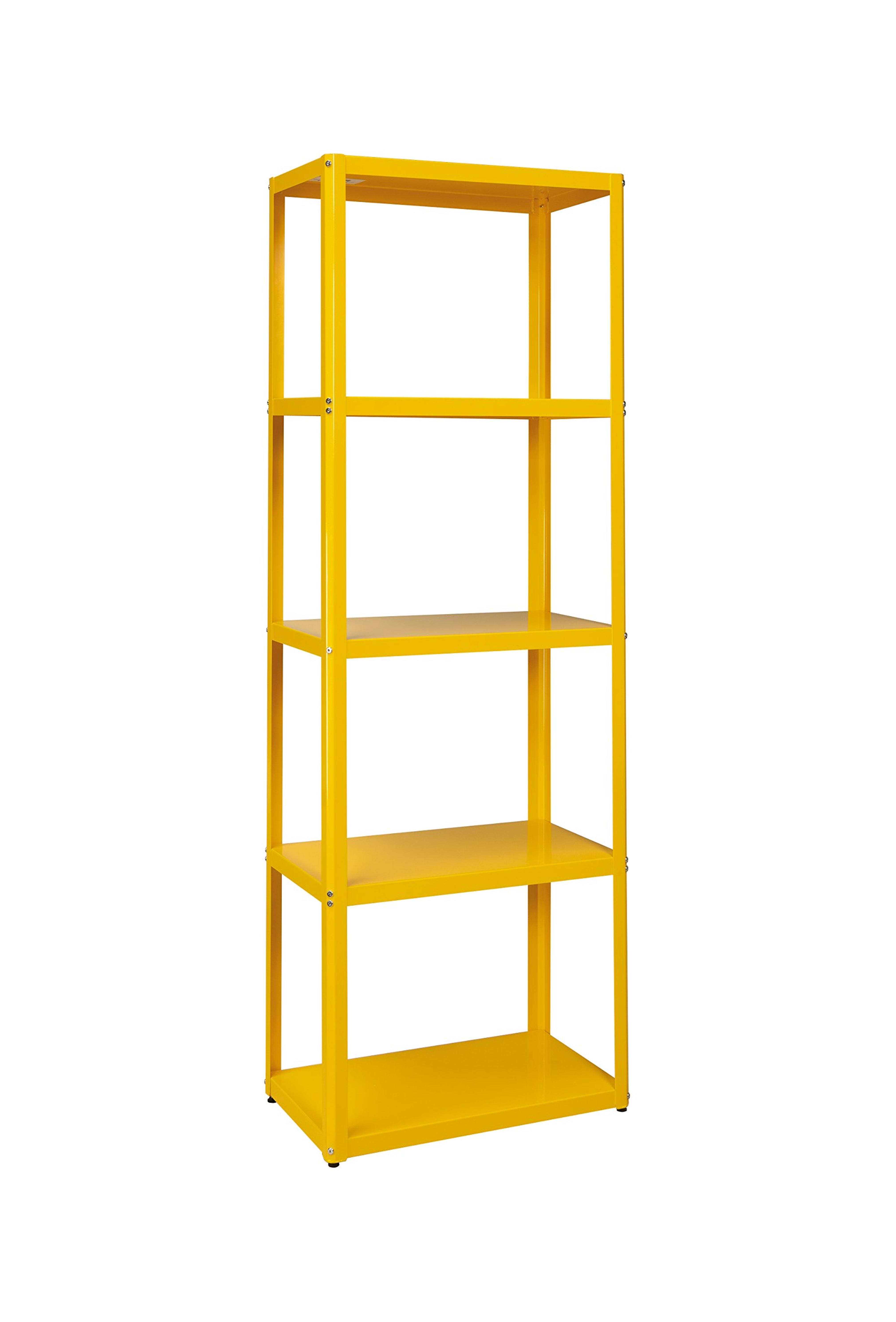 Sauder Soft Modern Tower Bookcase, Yellow Saffron