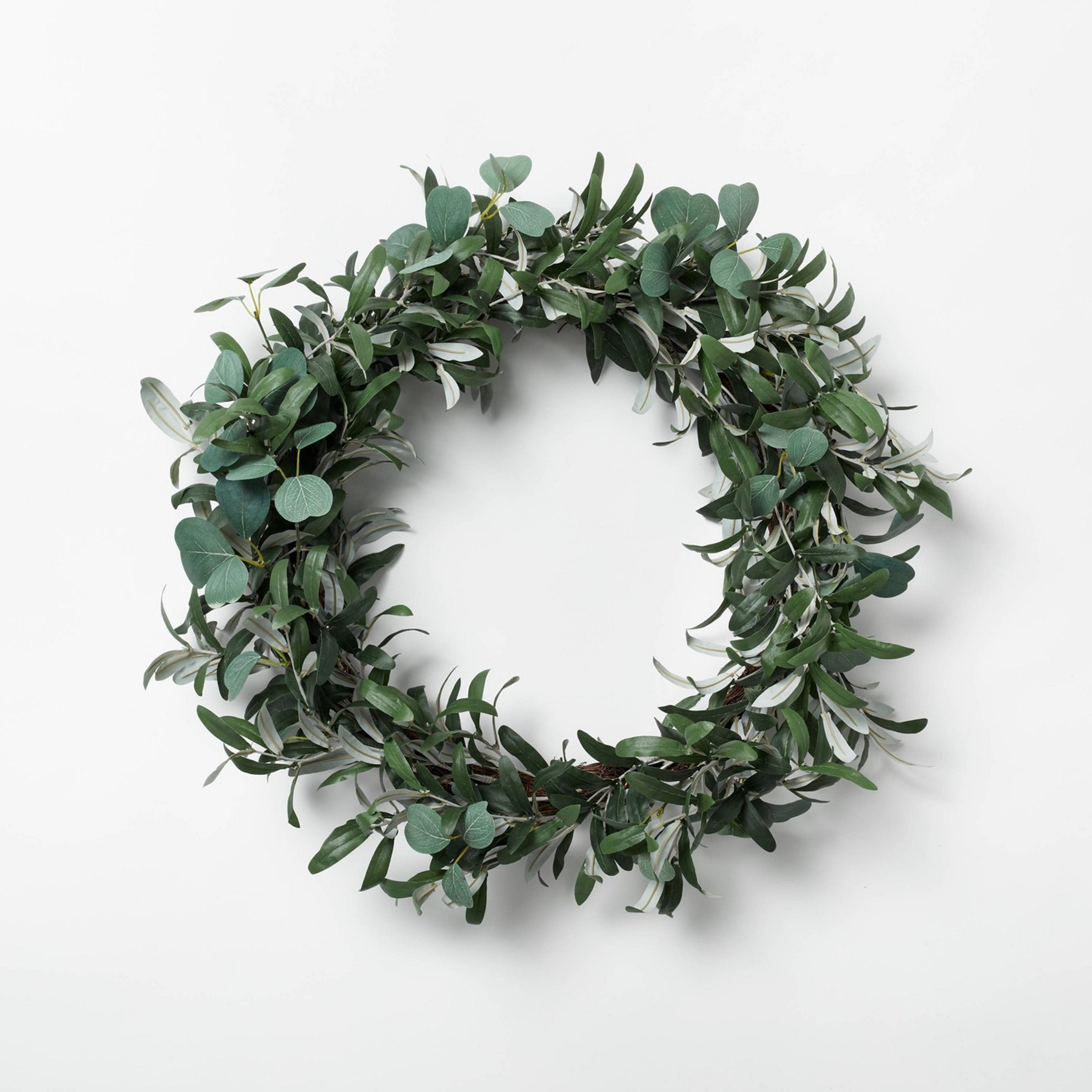Green Leaf Wreath - Threshold&#8482; designed with Studio McGee