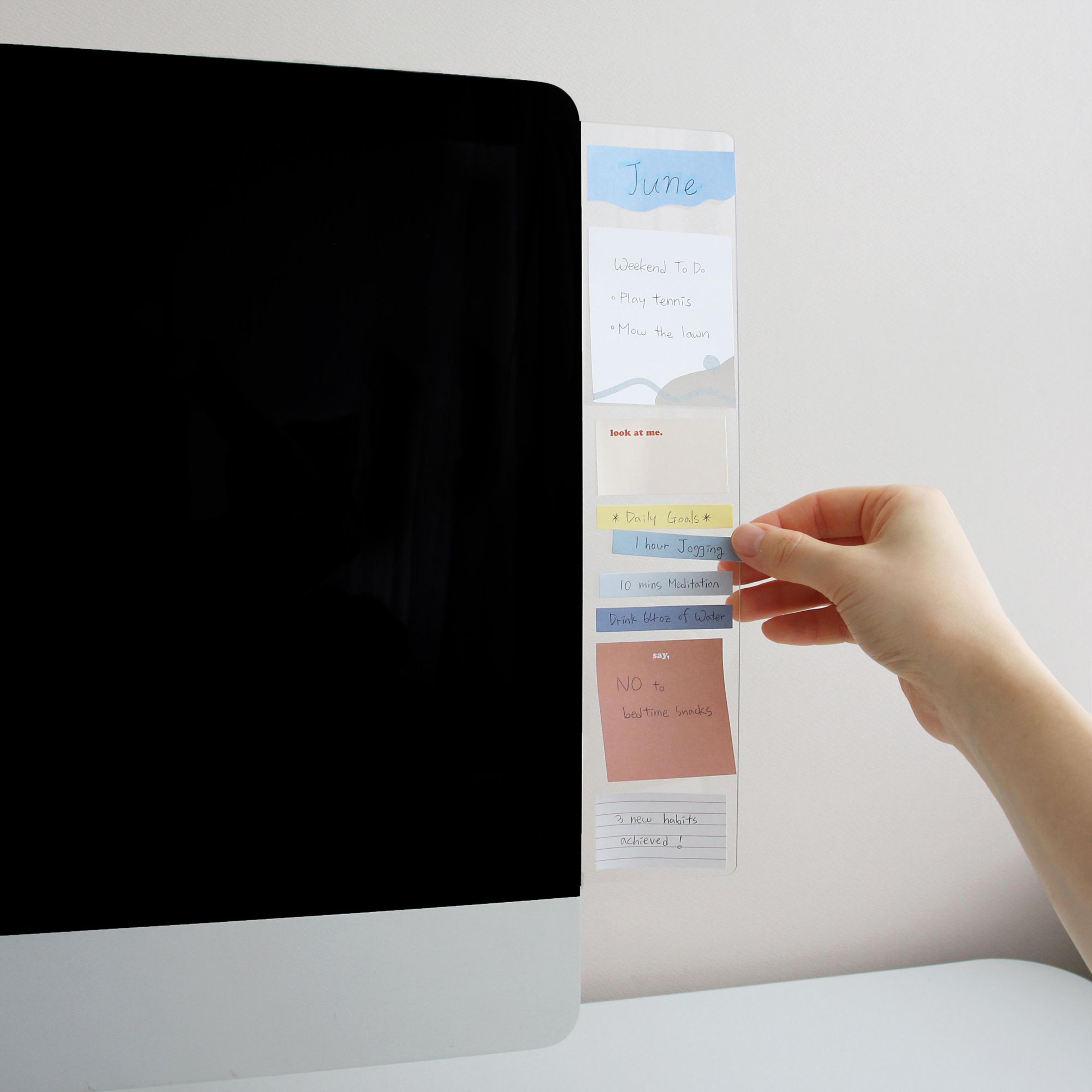 Transparent Monitor Memo Board