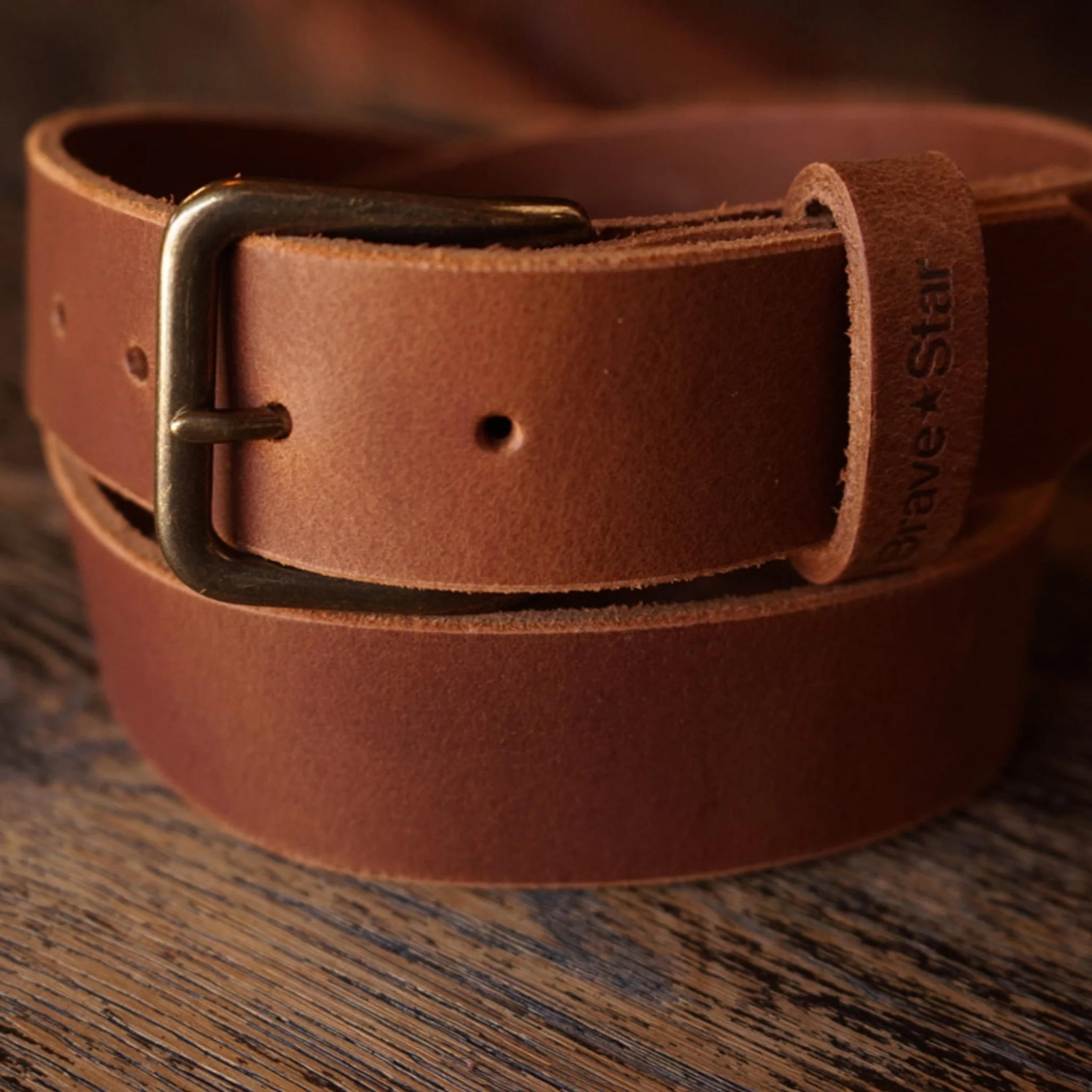 The Buffalo Leather Belt - Brave Star Selvage