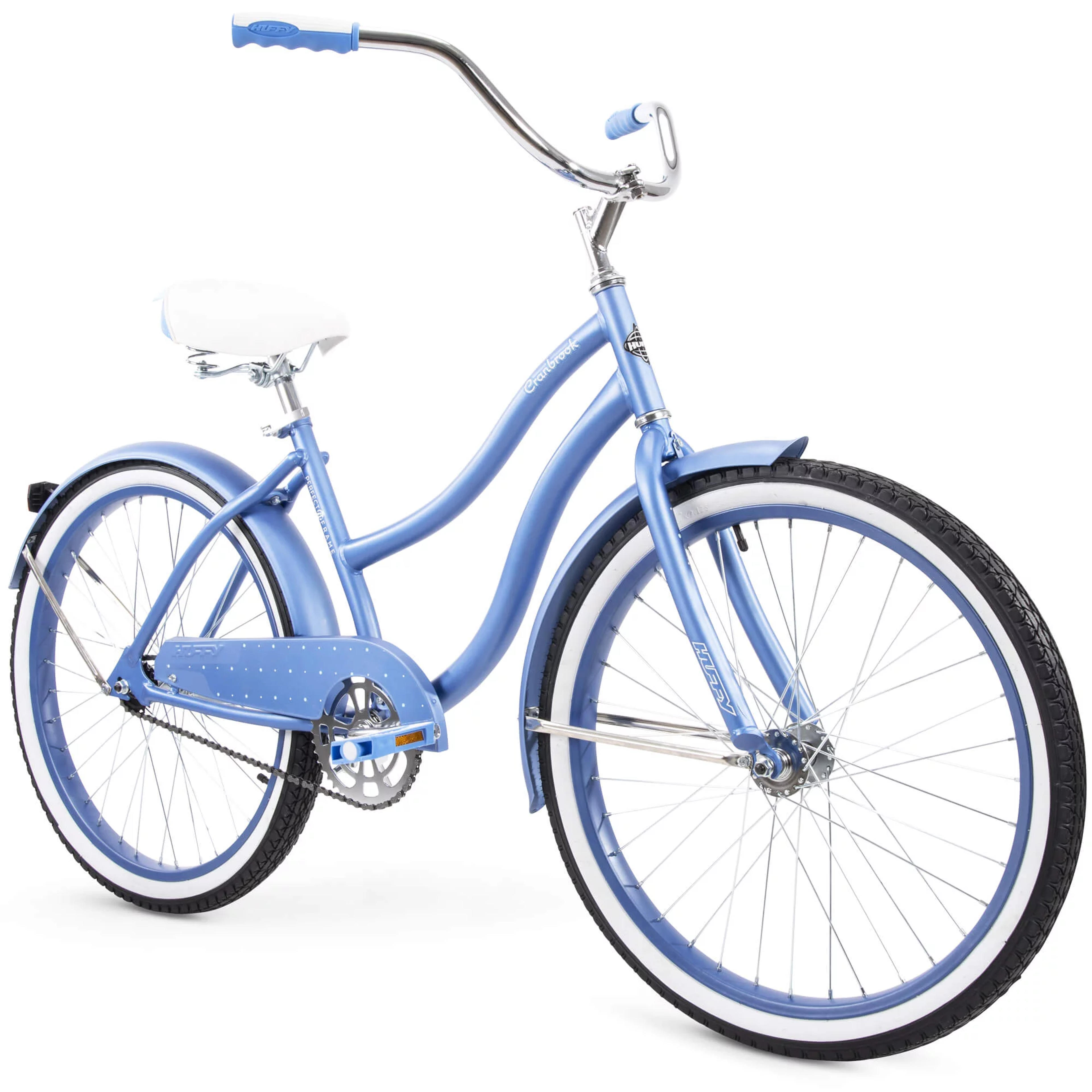 Huffy 24" Cranbrook Girls' Cruiser Bike with Perfect Fit Frame, Periwinkle - Walmart.com