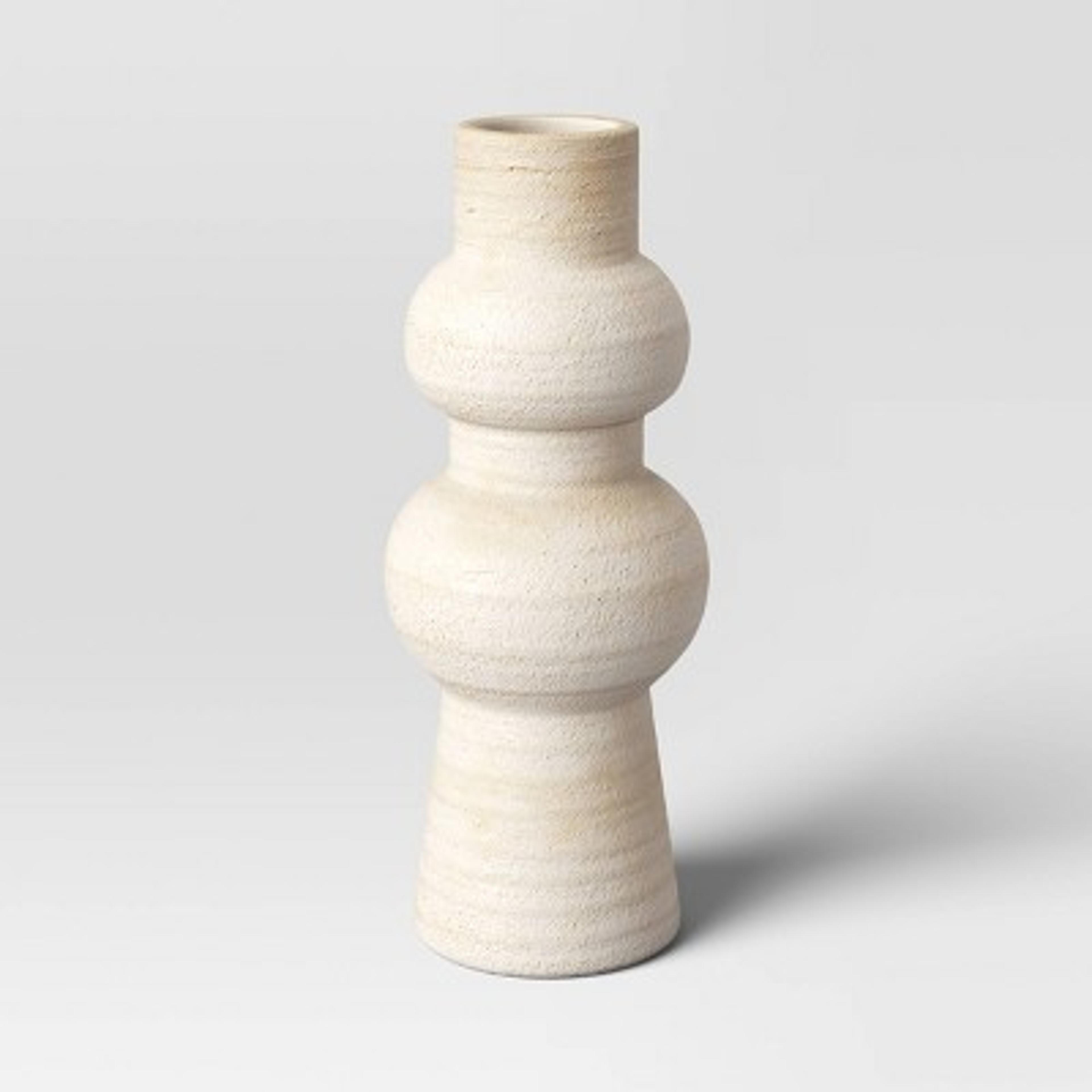 Tall Ceramic Textured Vase - Threshold™ : Target