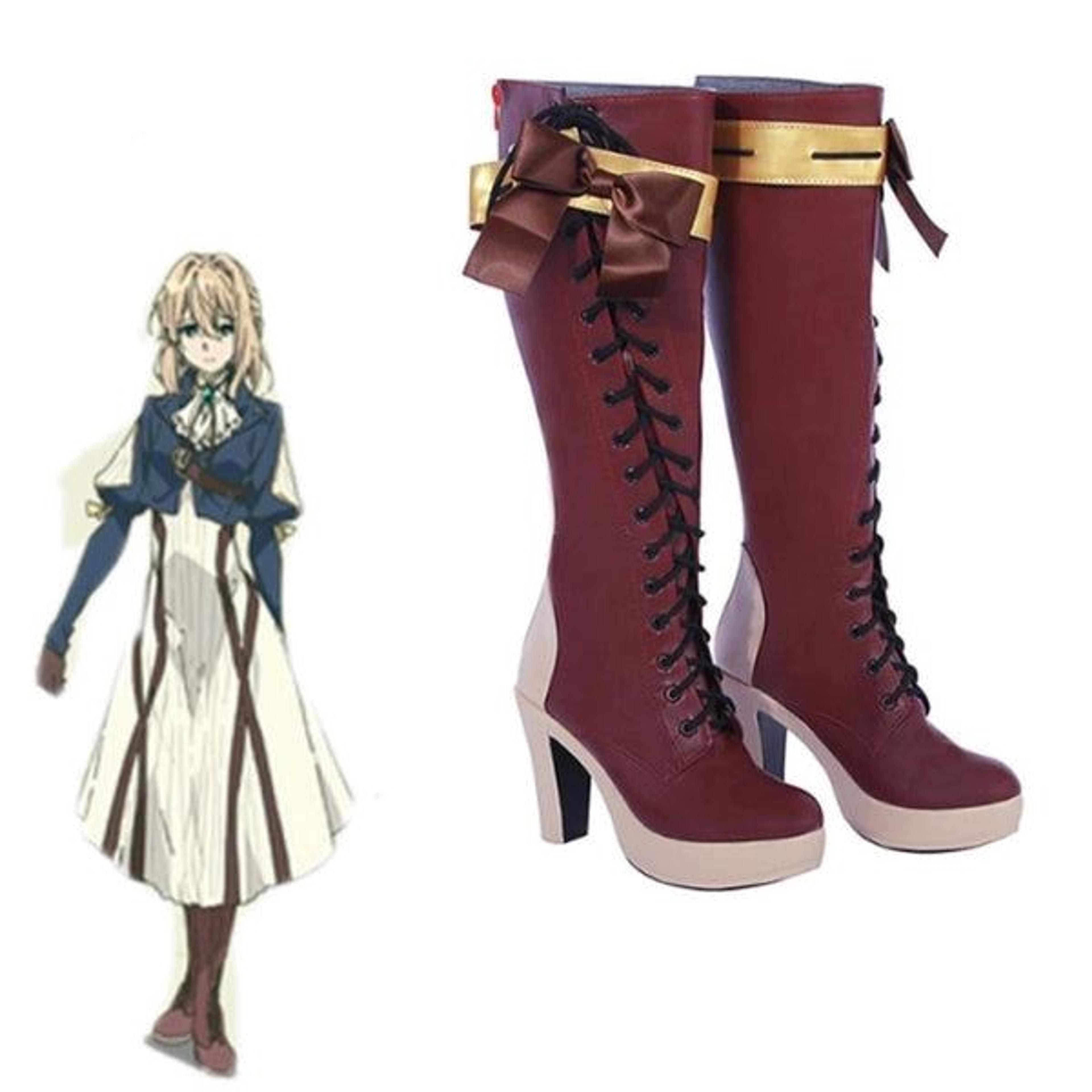 Violet Evergarden Cosplay Shoes Boots mp005951