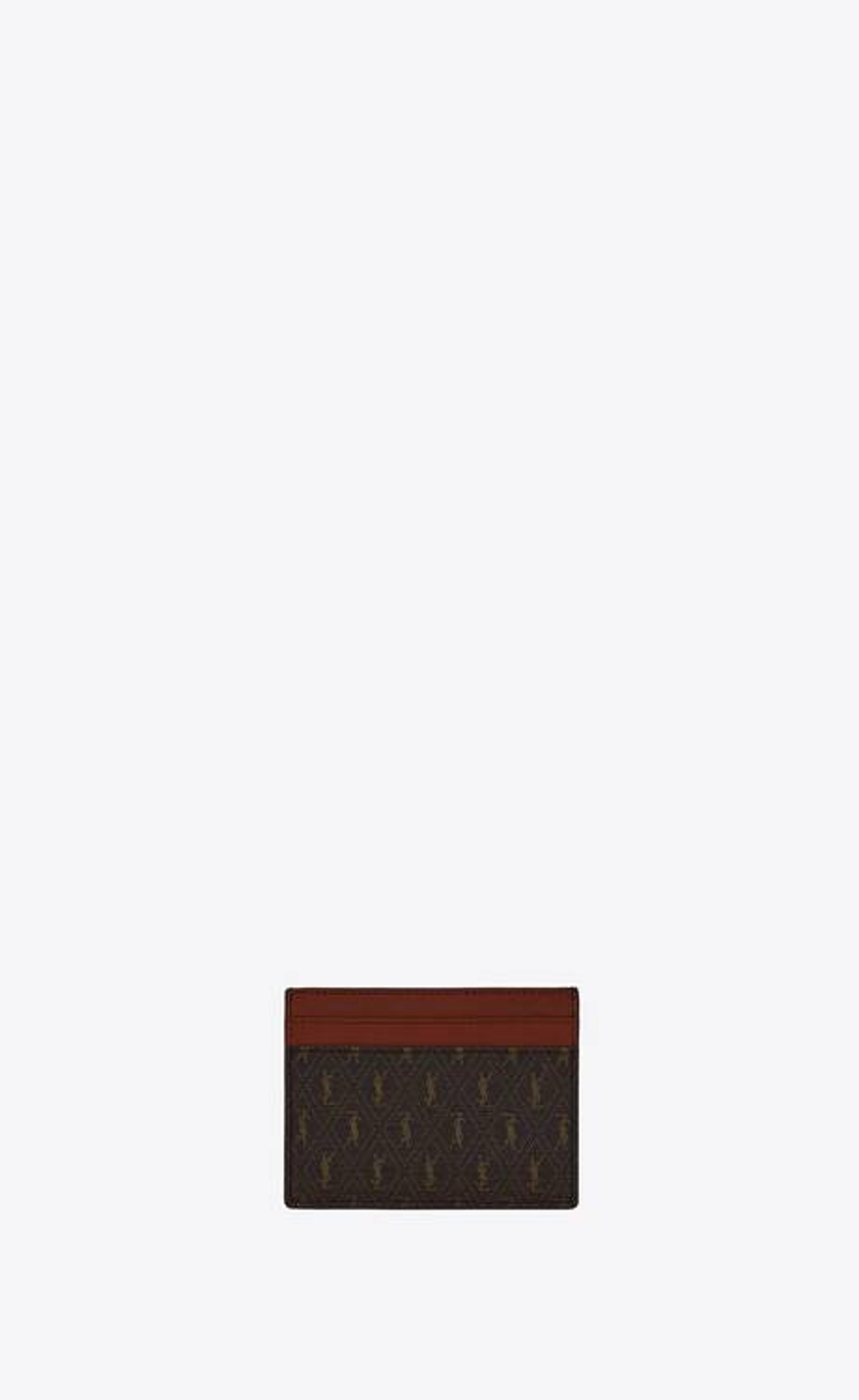 Le Monogramme Card Holder In Cassandre Canvas And Smooth Leather