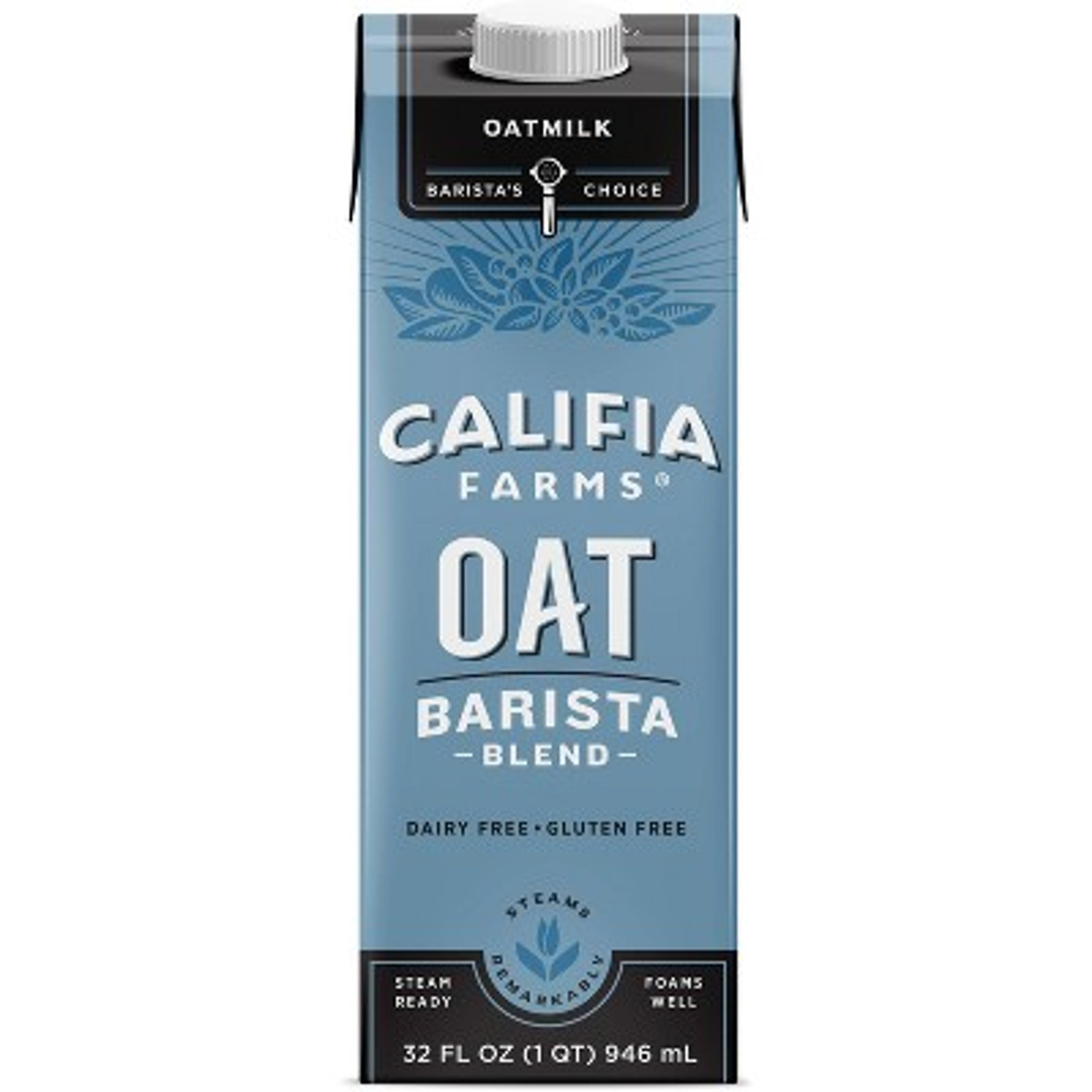 Califia Farms Oat Barista Blend Oat Milk - 1qt : Target