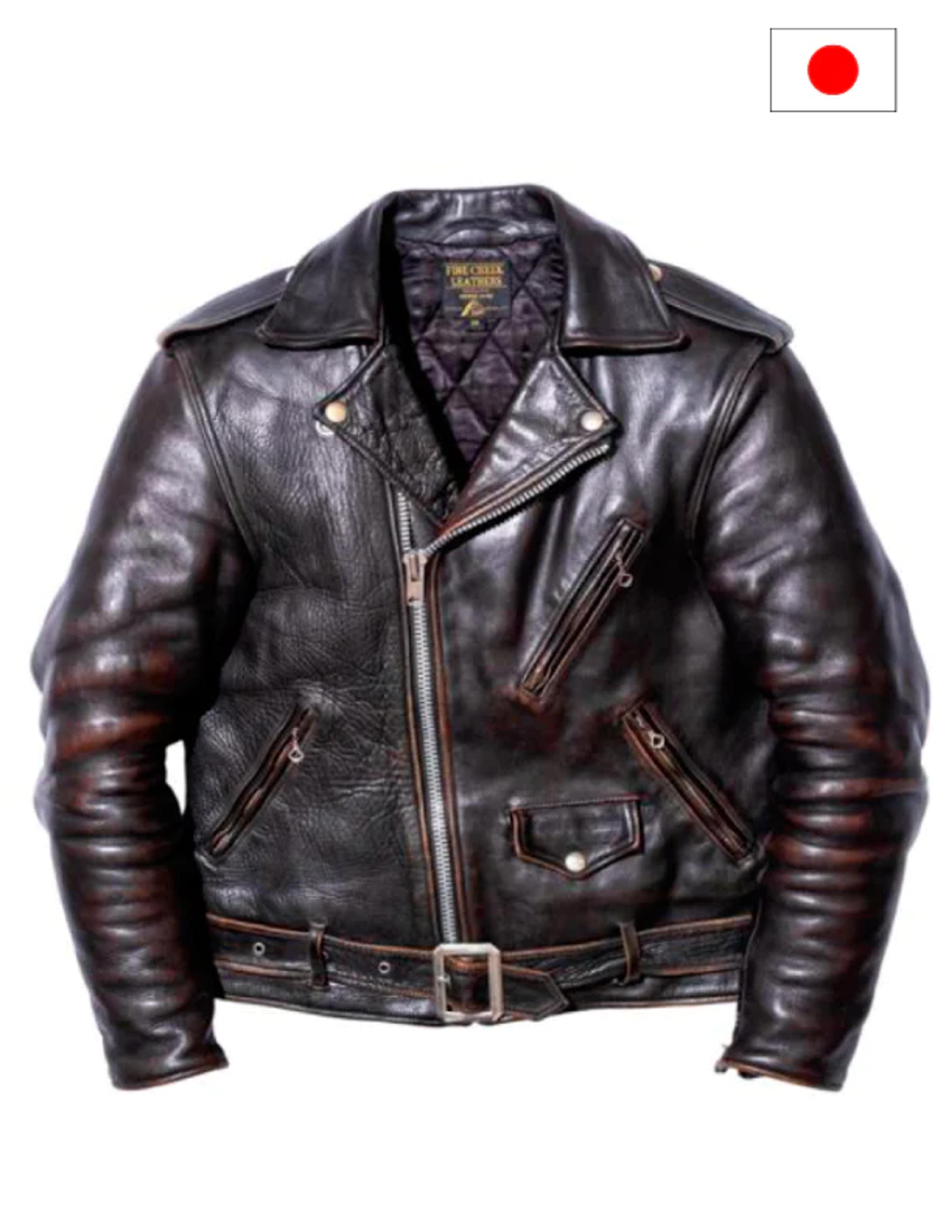 Fine Creek Leathers Leon No Star Japanese Horsehide Leather Jacket - The Shop Vancouver