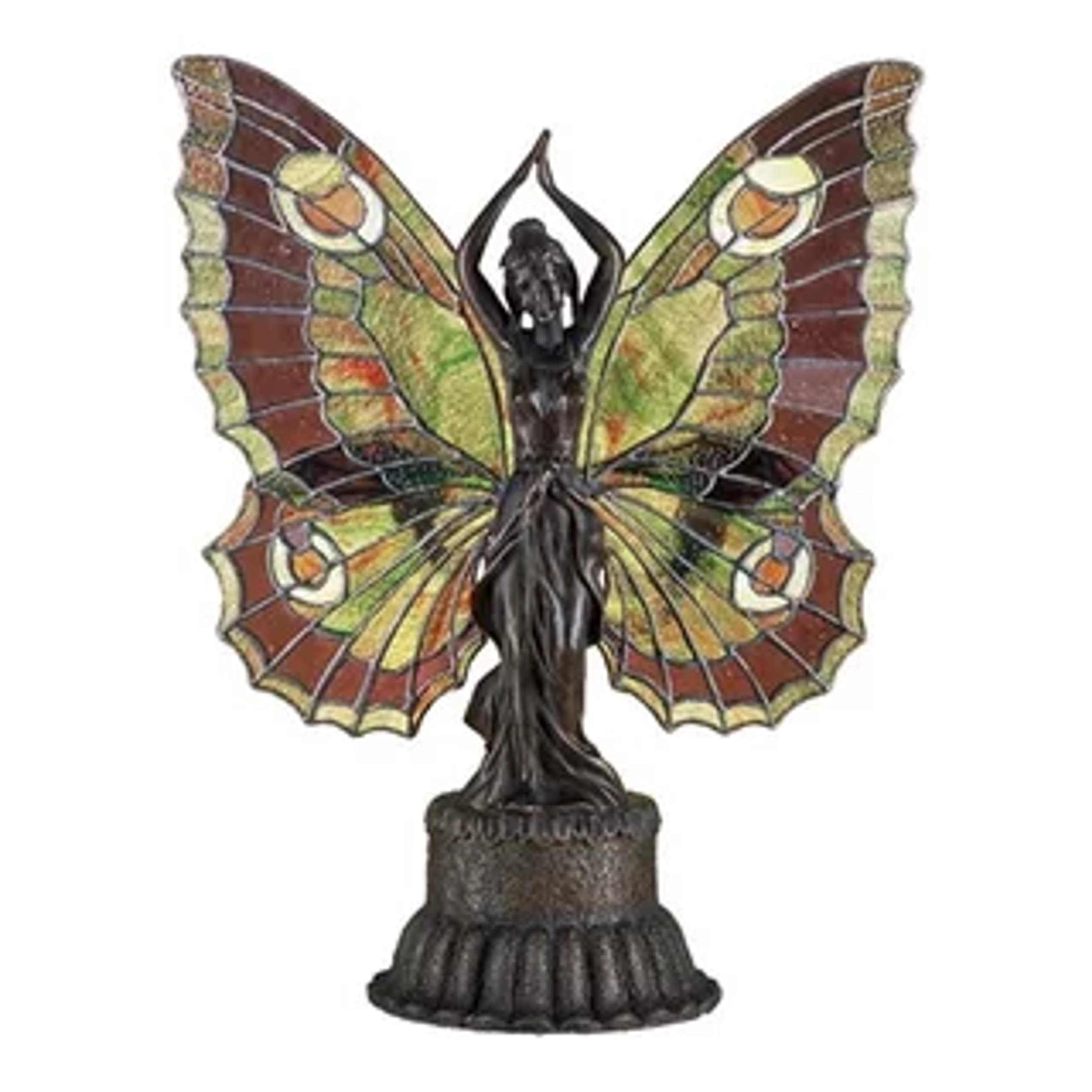 17H Butterfly Lady Accent Lamp