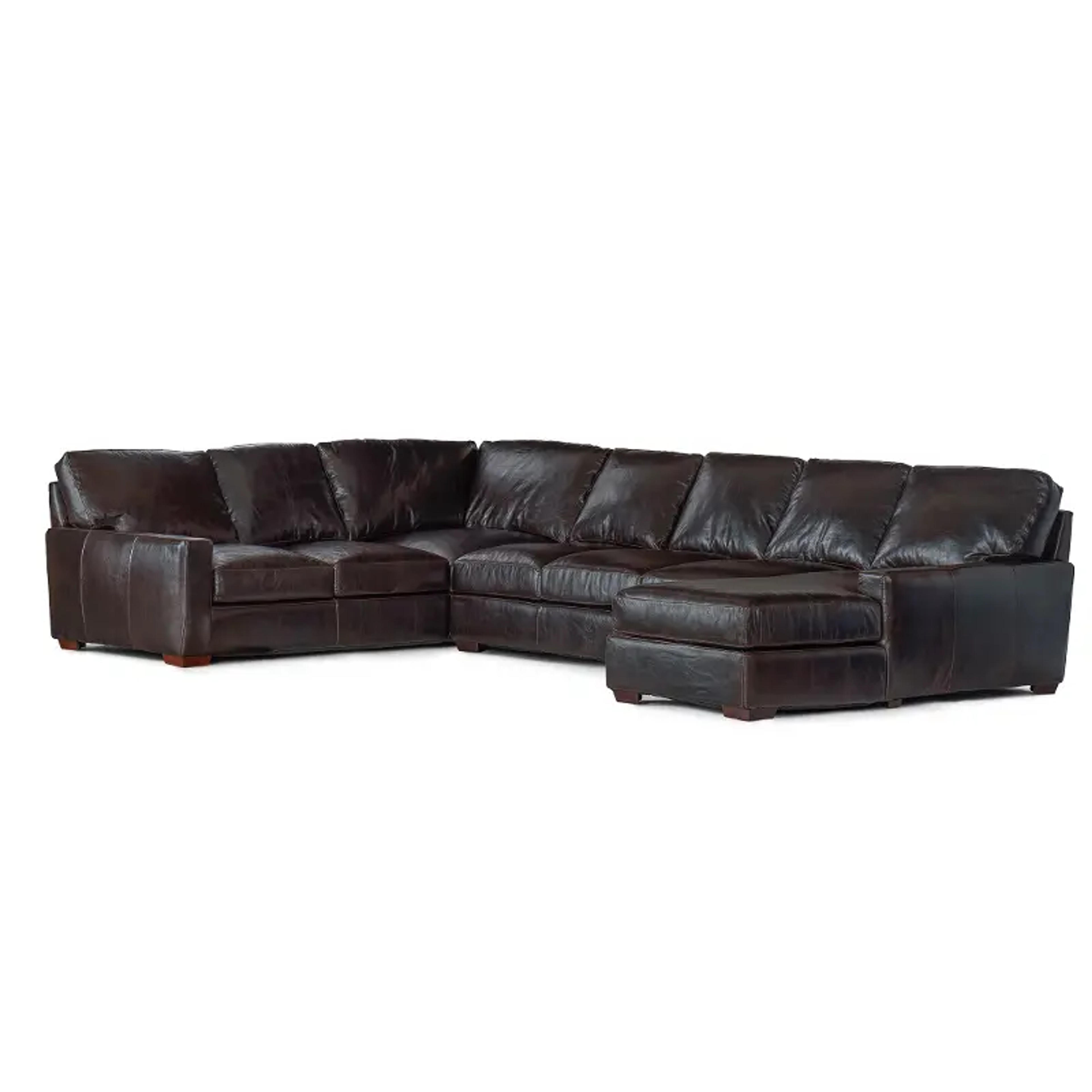 Mayfair 4-Piece Leather Sectional | RC Willey