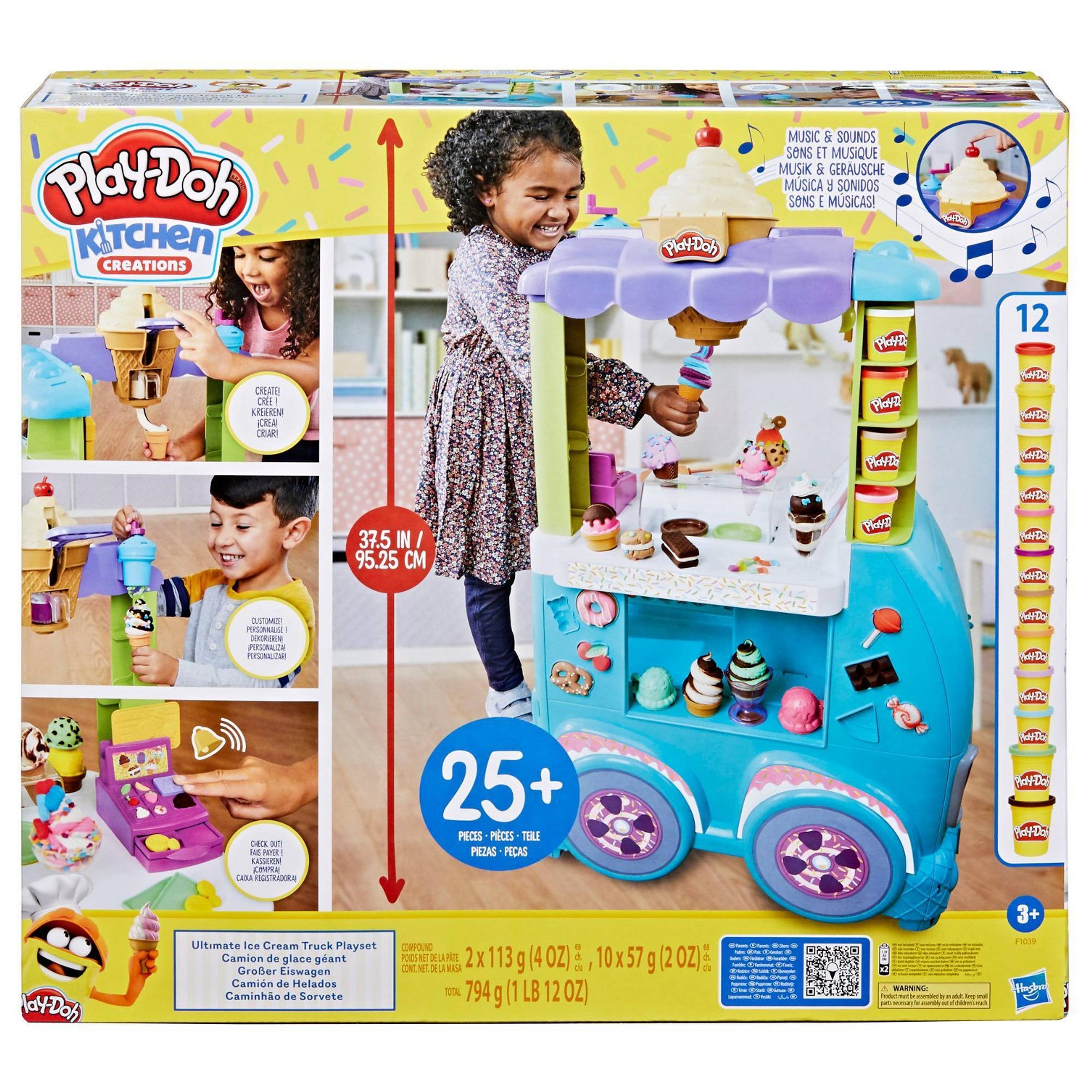 Play-Doh Kitchen Creations Ultimate Ice Cream Toy Truck Playset