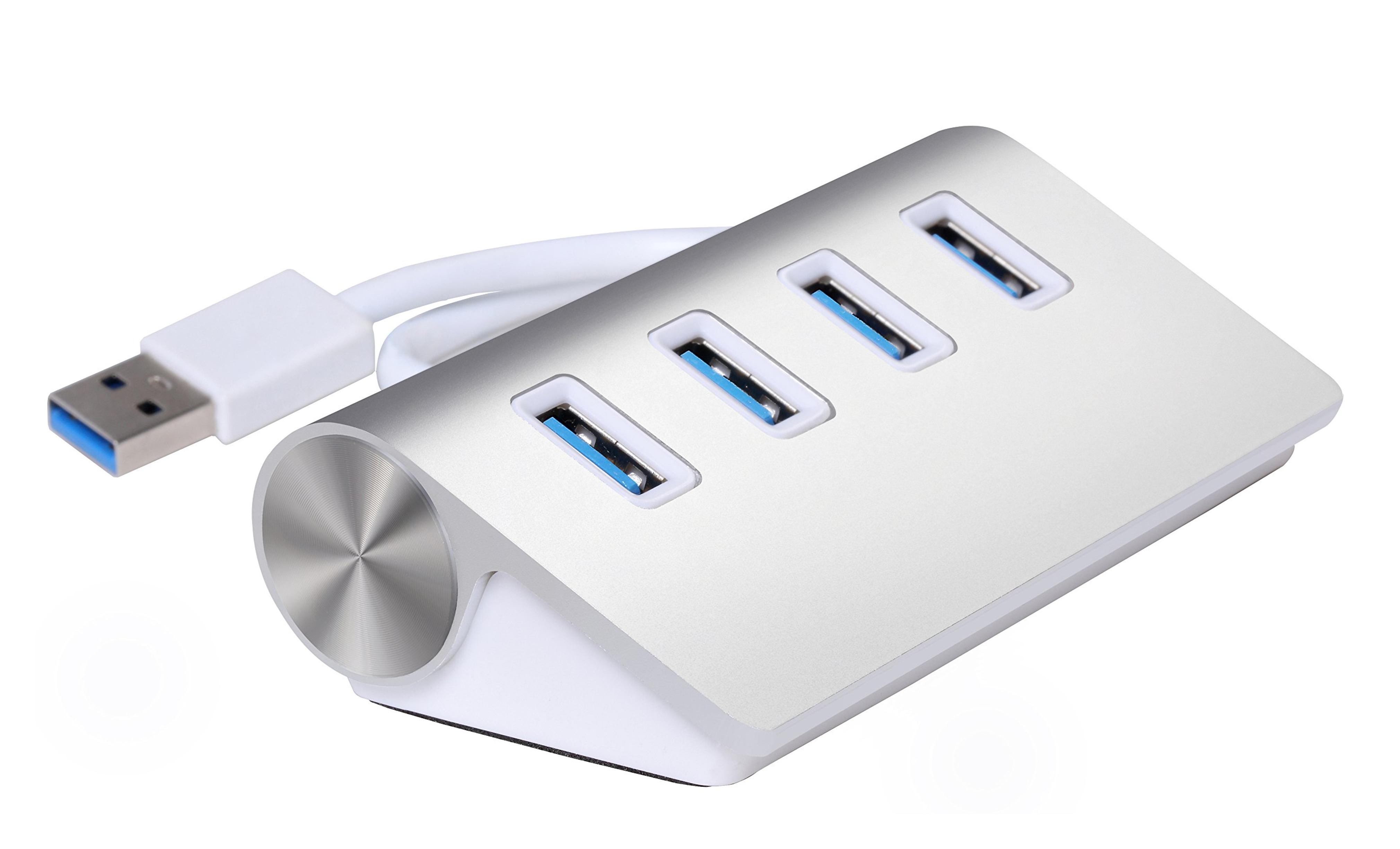 Cateck® USB 3.0 Premium 4 Port Aluminum Hub