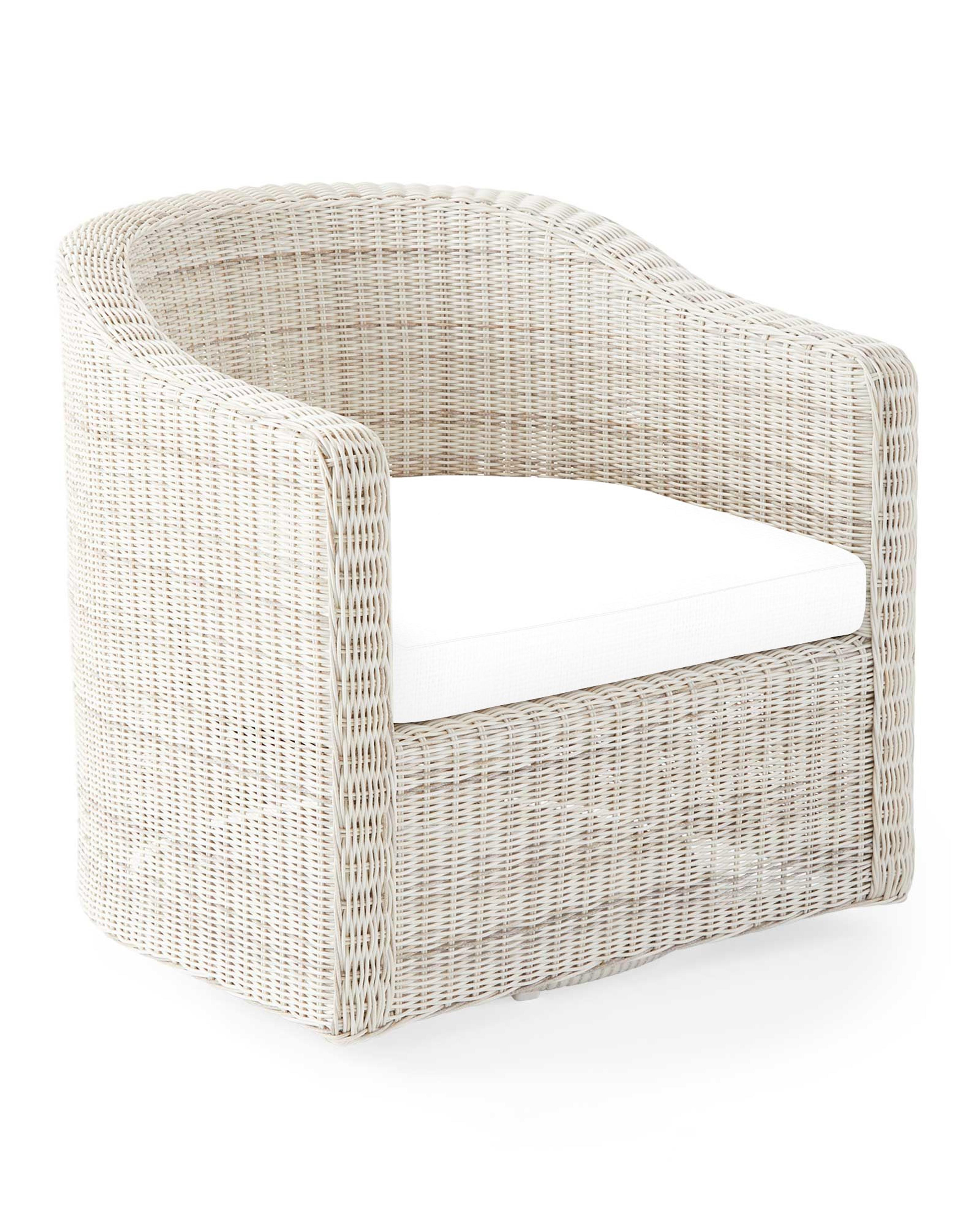 Tofino Swivel Chair - Driftwood | Serena and Lily