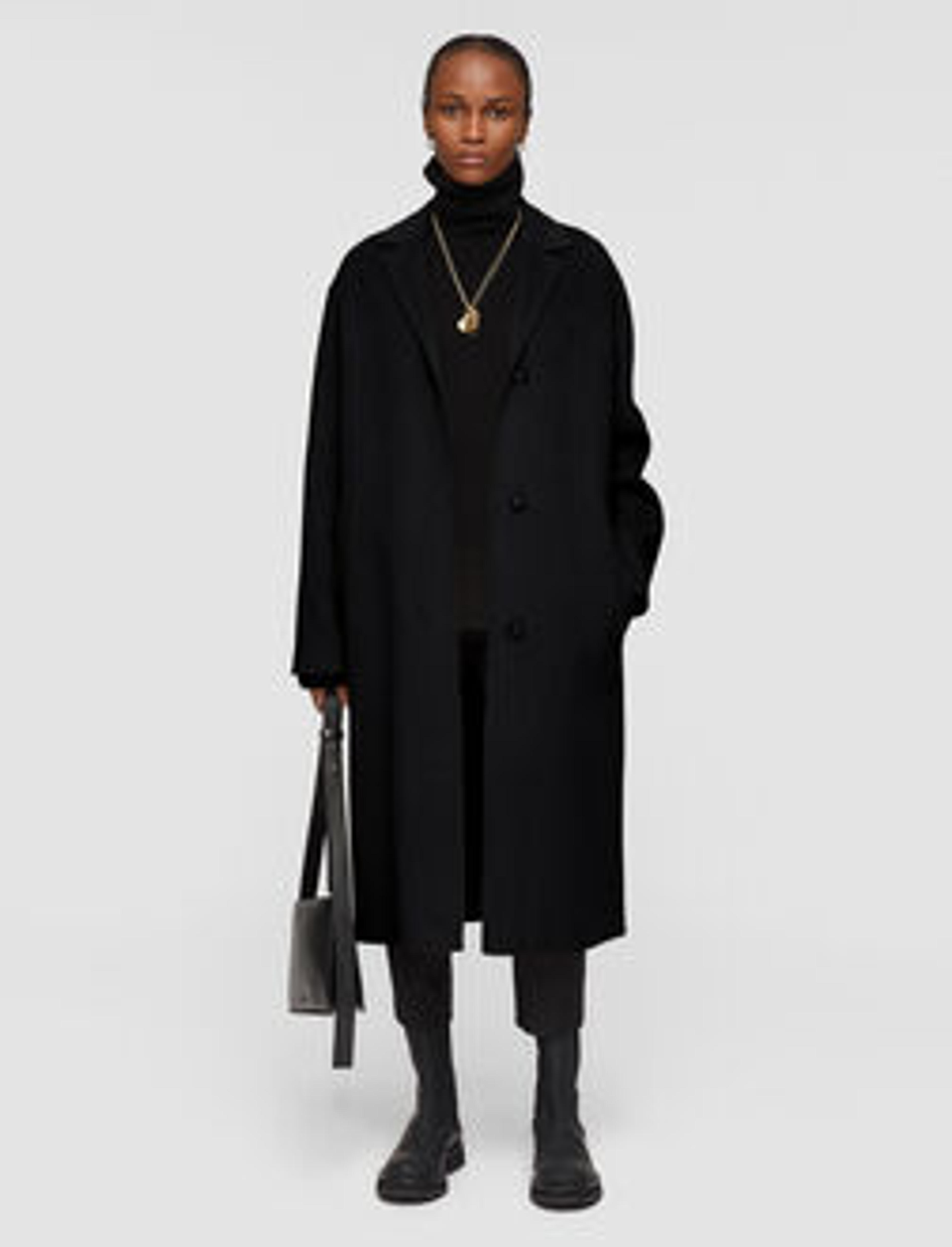 Caia-Coat-Dbl Face Cashmere in Black | JOSEPH US