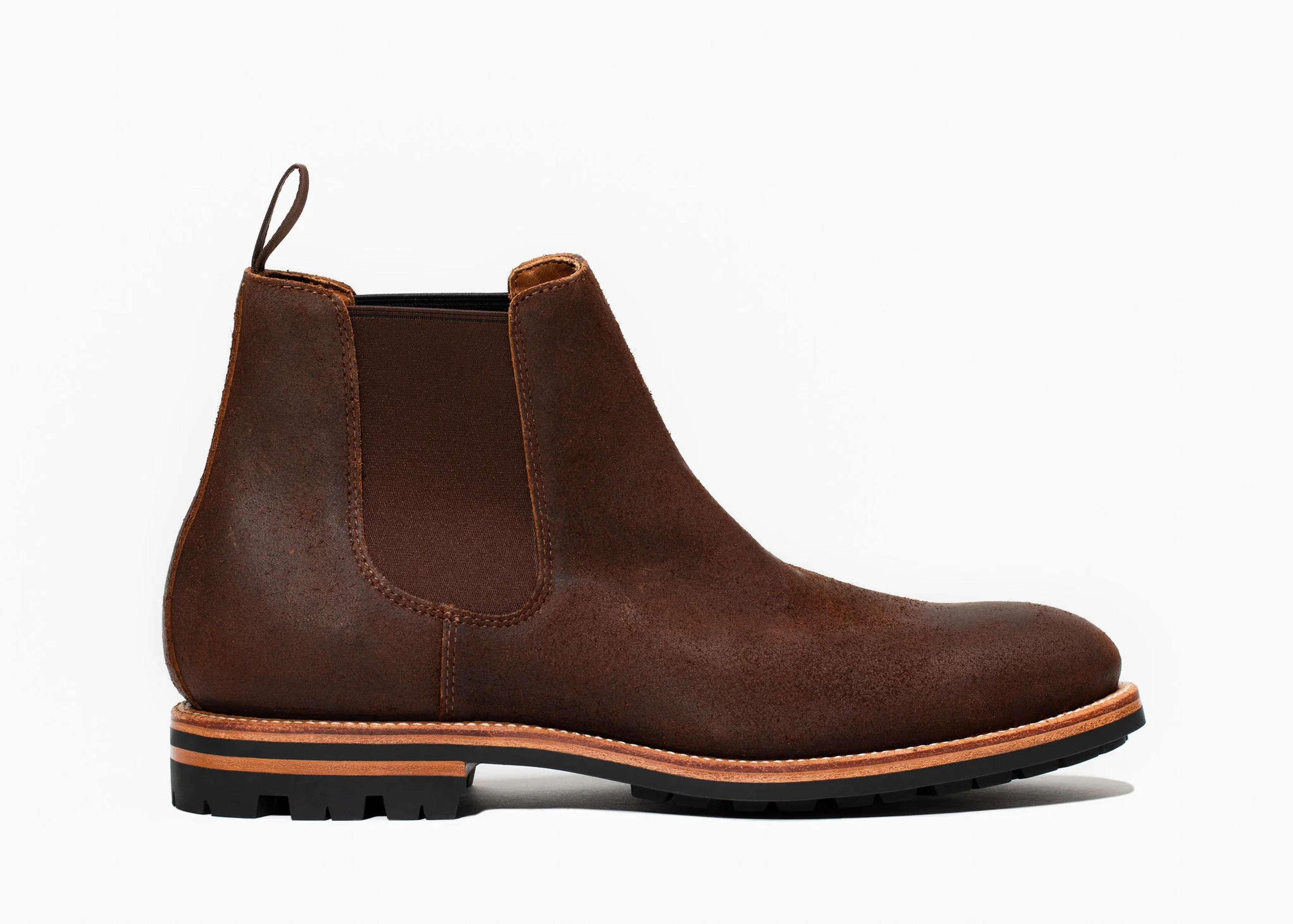 Chelsea Boot - Dark Oak Roughout – Grant Stone