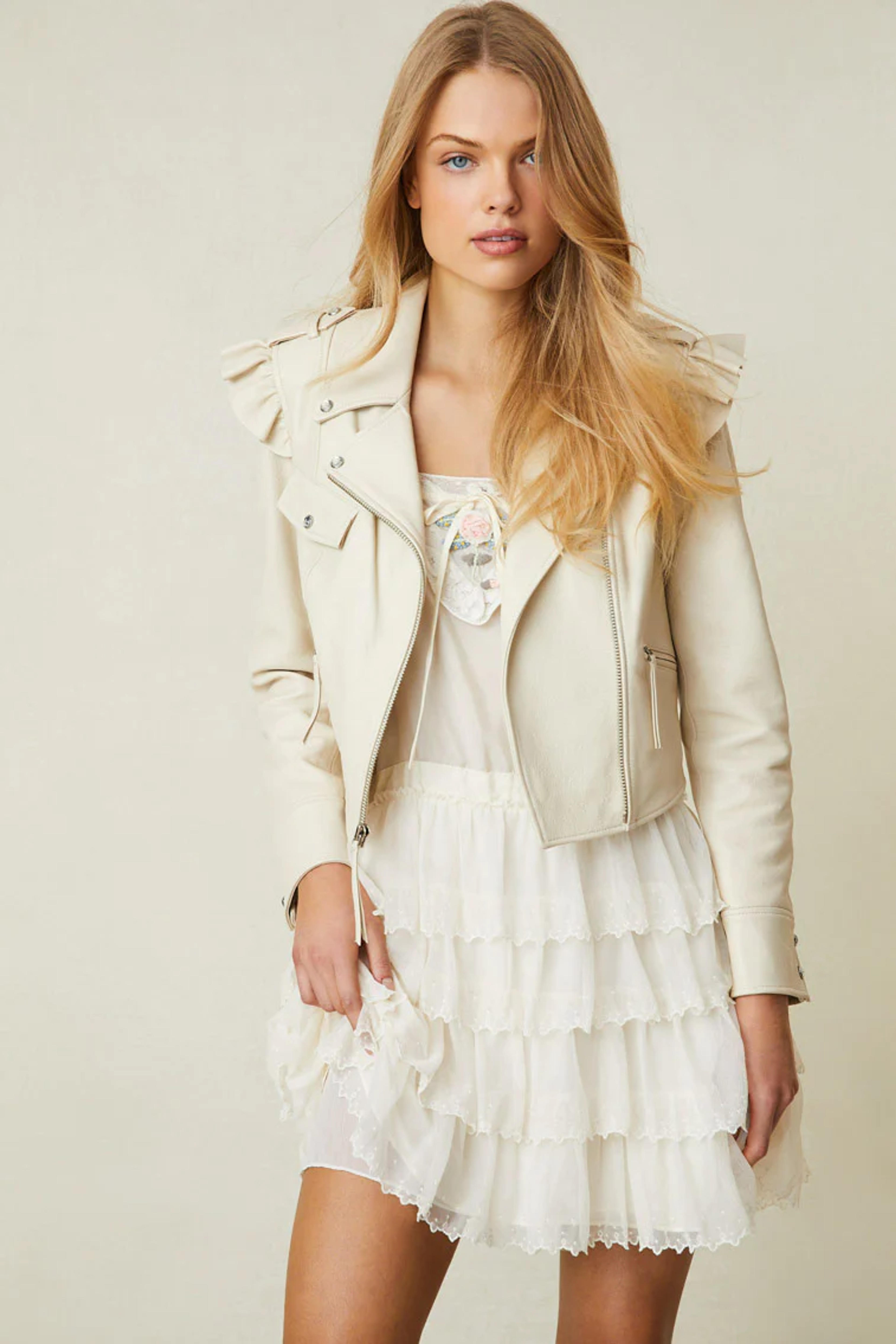 Torrez Leather Jacket - Women's Outerwear | Shop LoveShackFancy.com