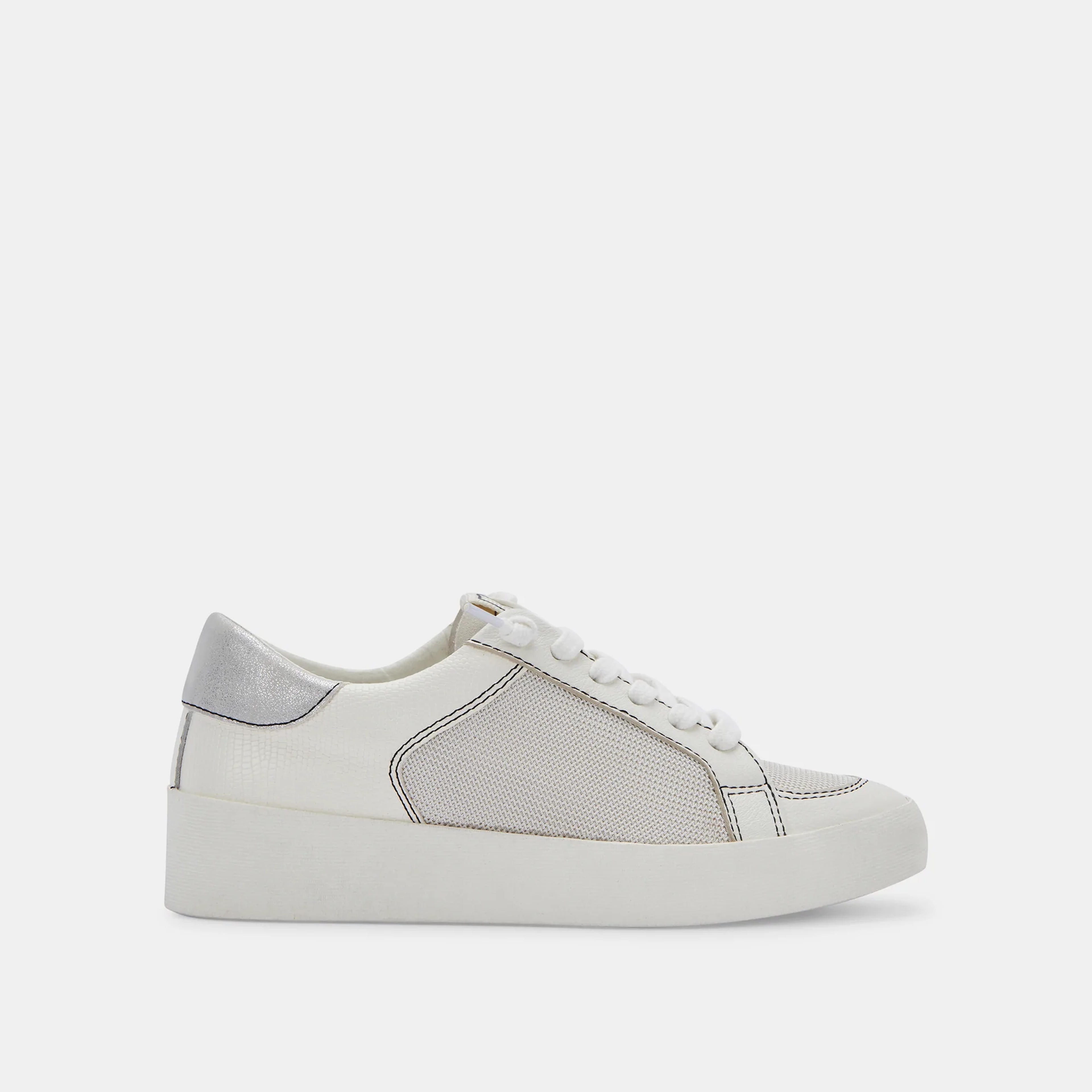 LEDGER SNEAKERS OFF WHITE LEATHER – Dolce Vita