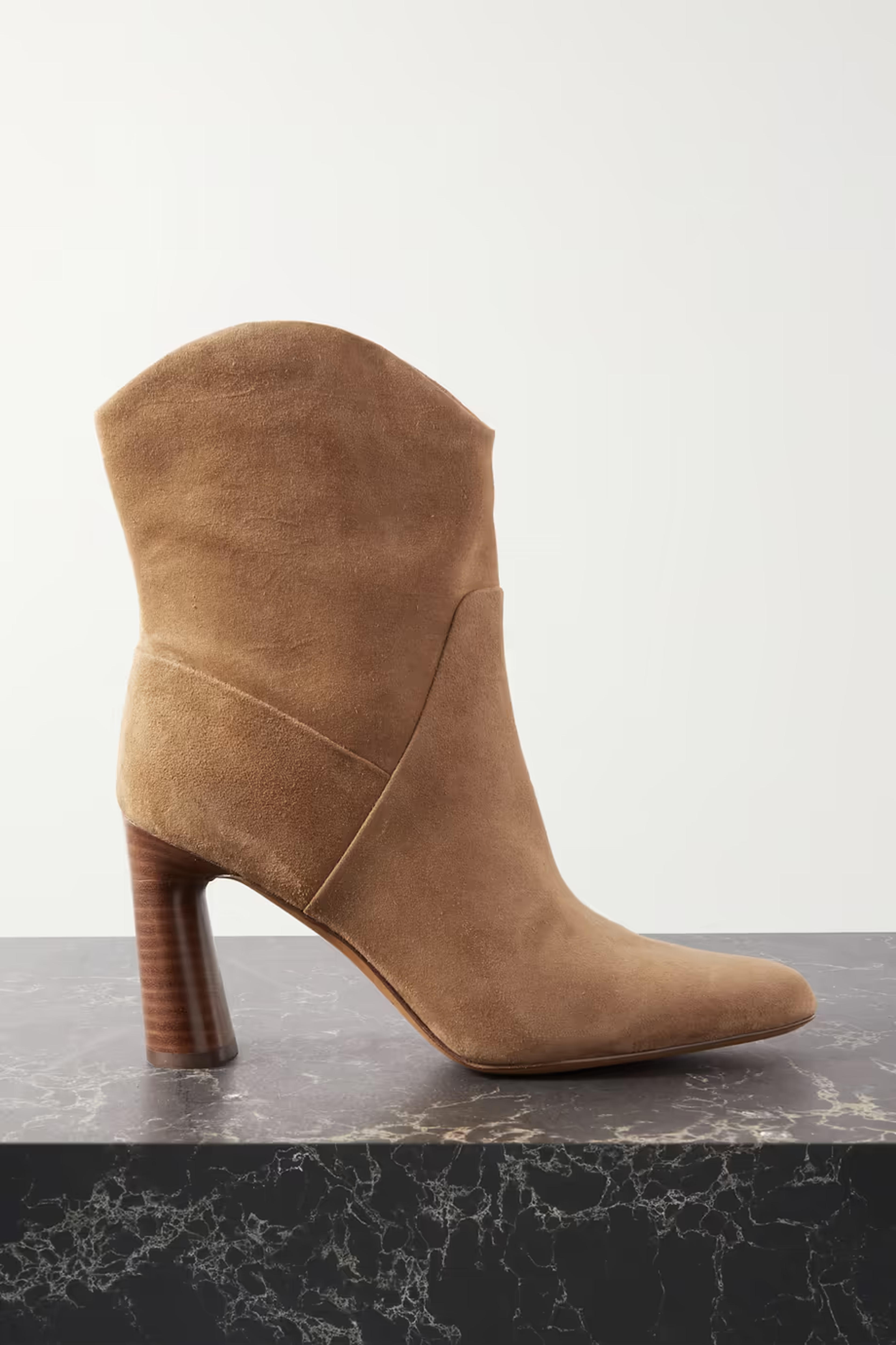 Tan Harlow suede ankle boots | VINCE | NET-A-PORTER