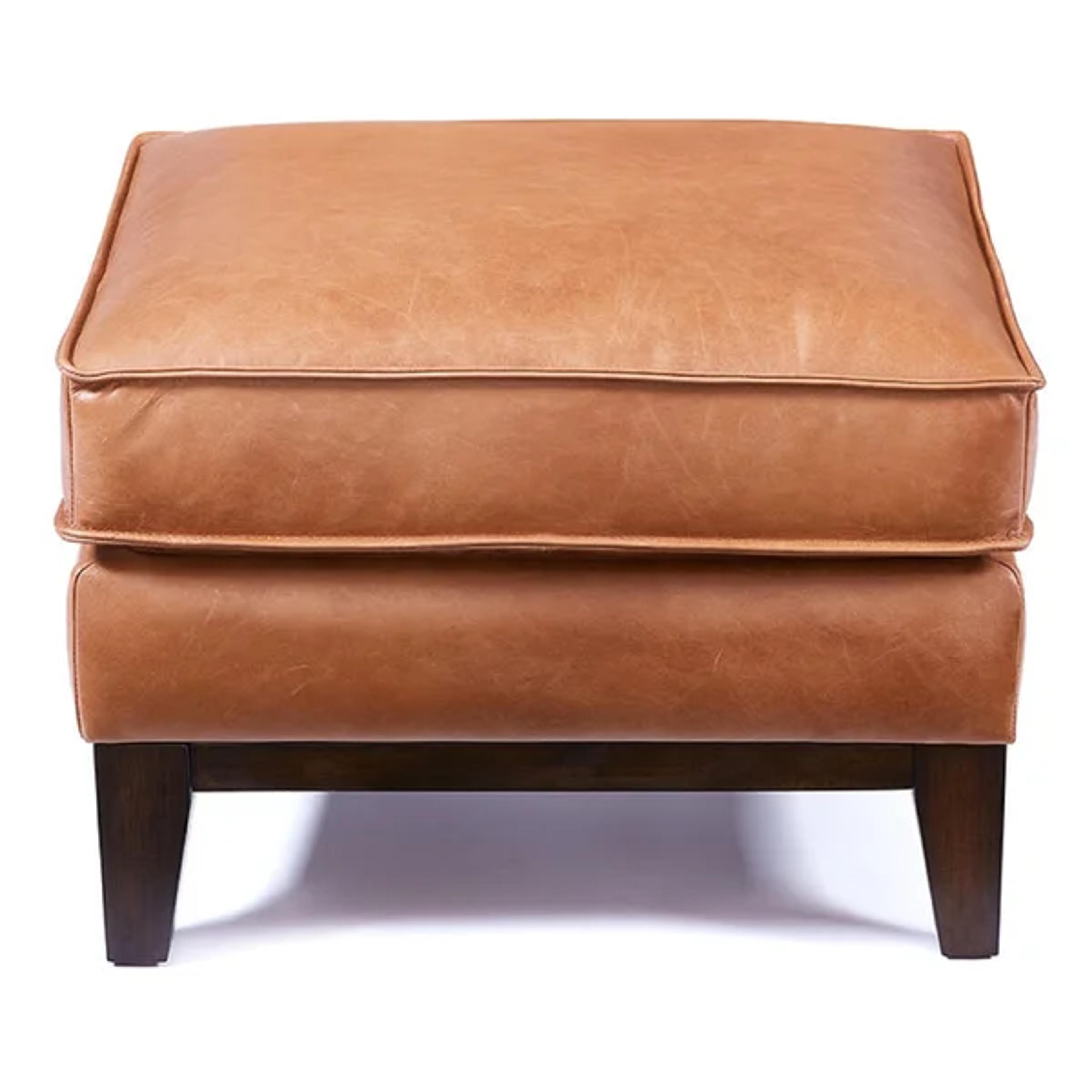 Cascades Leather Ottoman