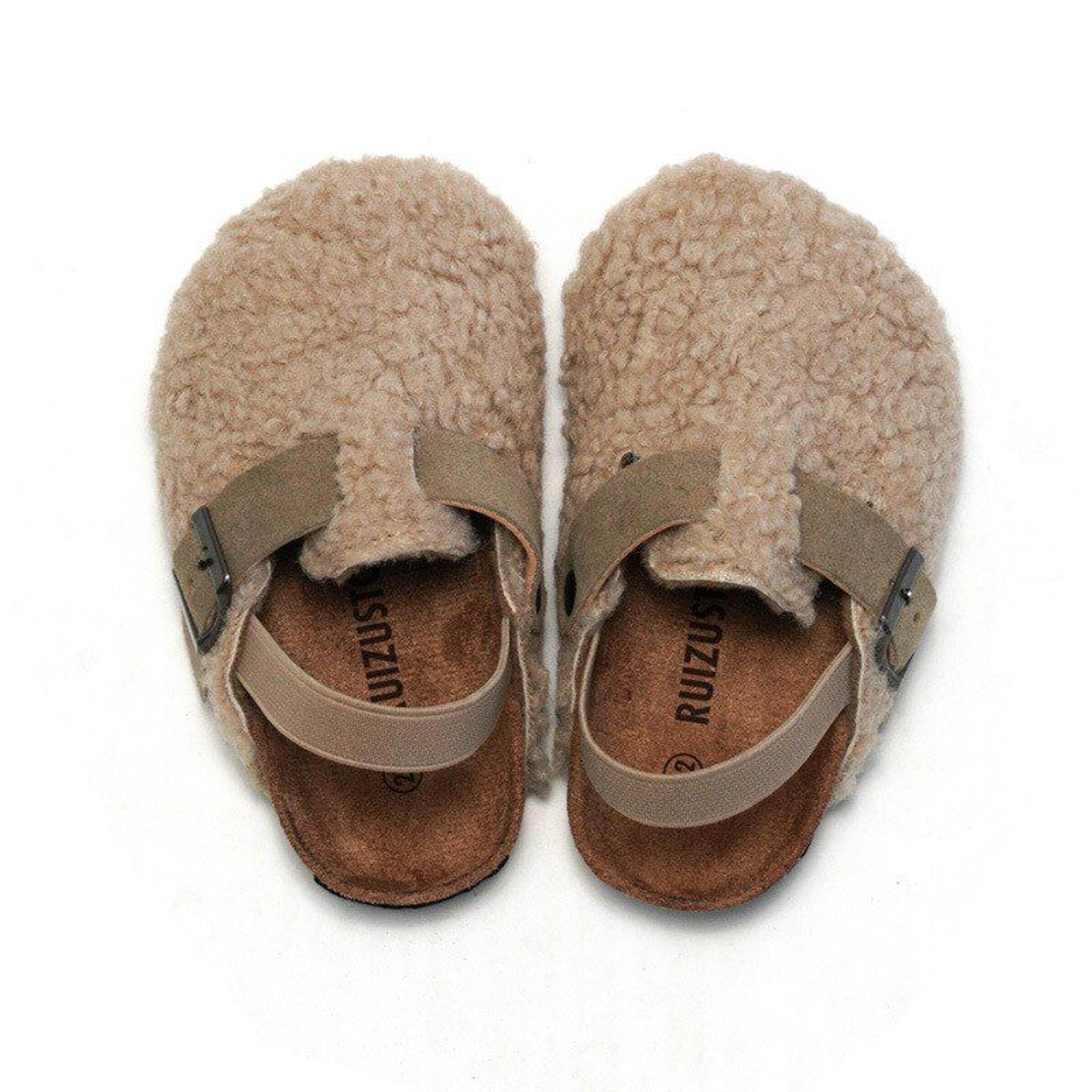 Toddler Wool Berkin Clogs - Chocolate / 24(Inner 15.7CM)