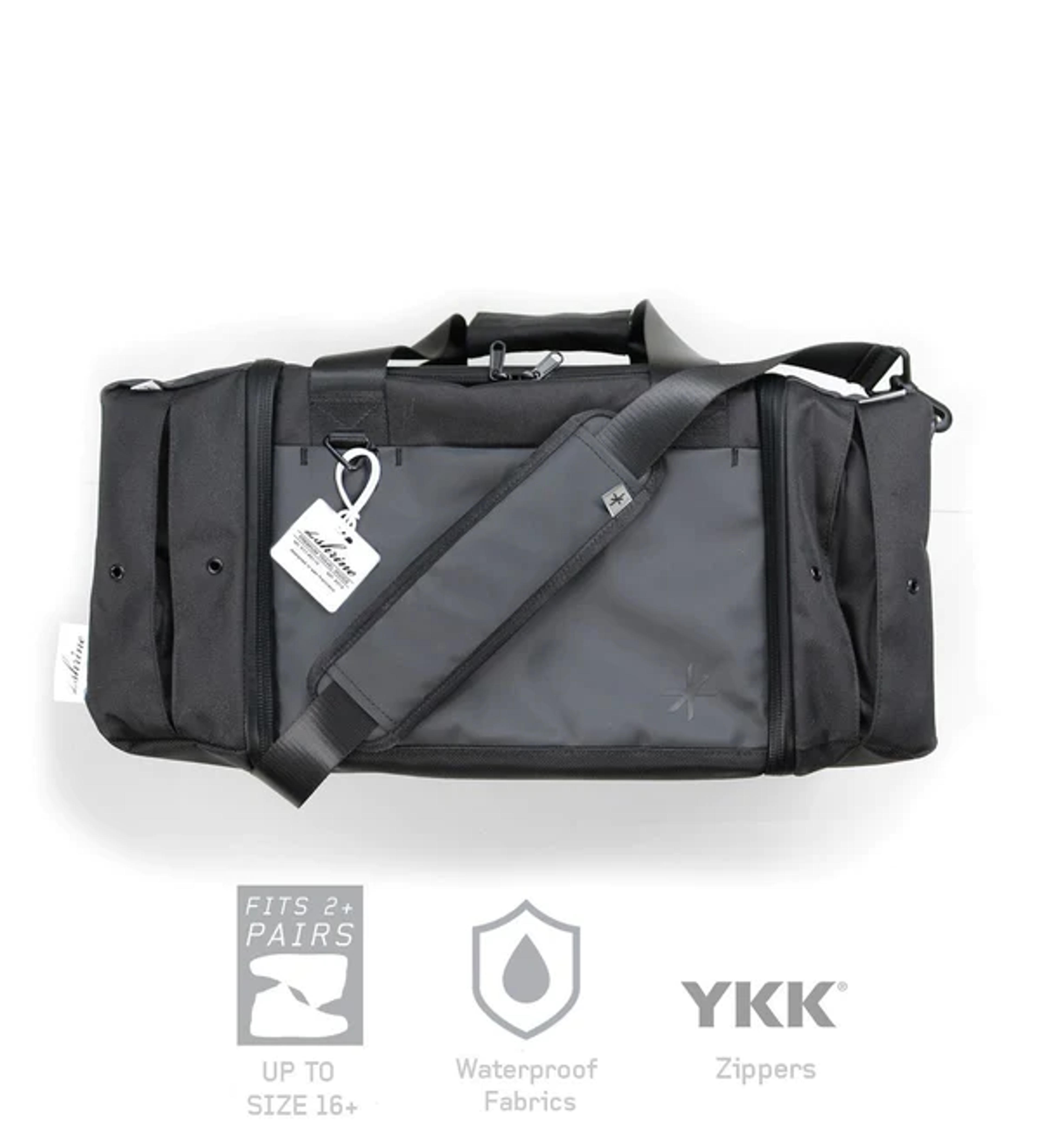 Shrine Sneaker Duffle Shoulder Bag - Triple Black V3 - w/ Watch Pocket - The Shrine