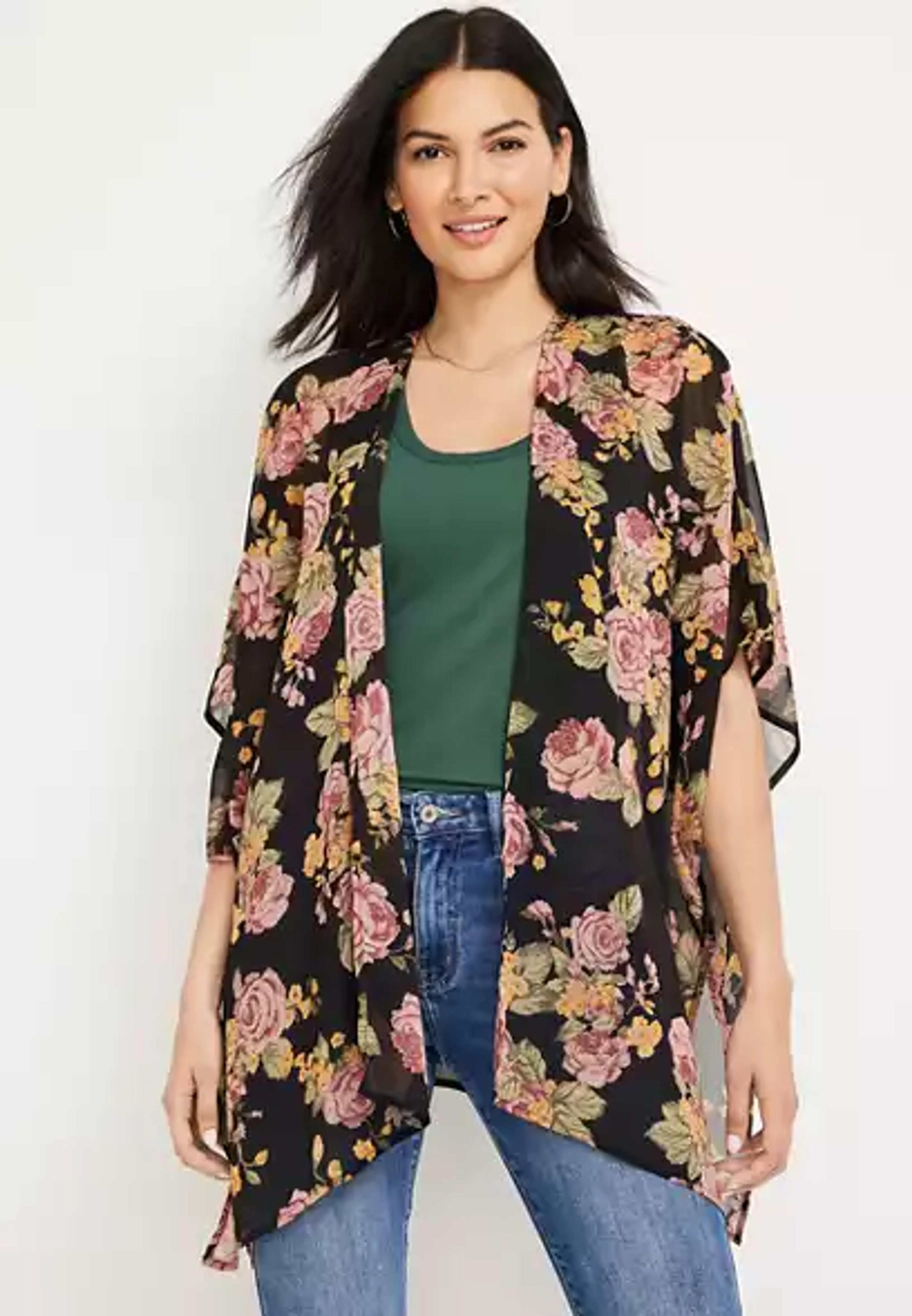 Floral Sheer Kimono | maurices