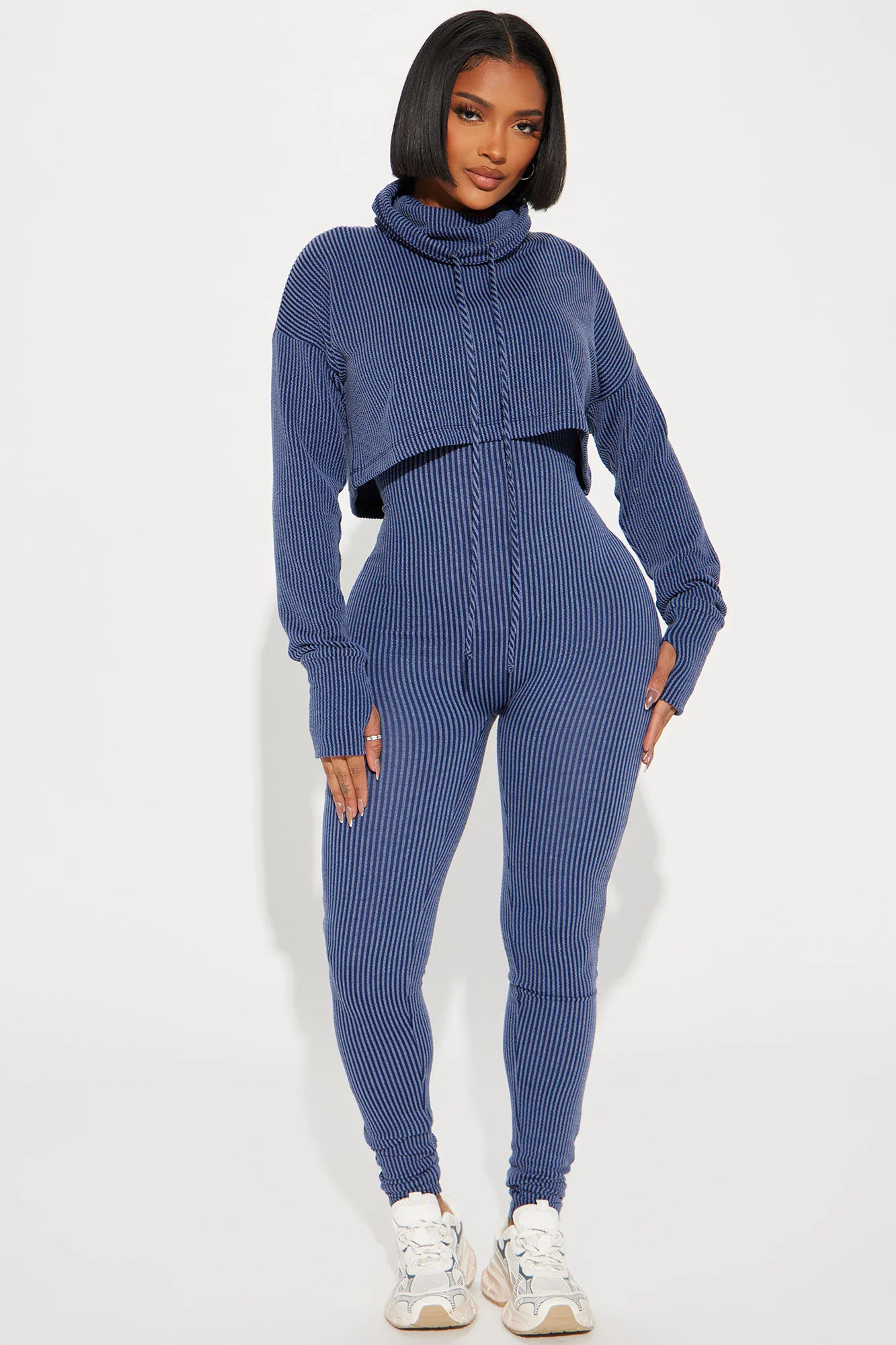 Thinking It Over 2 Piece Jumpsuit Set - Navy | Fashion Nova, Jumpsuits | Fashion Nova