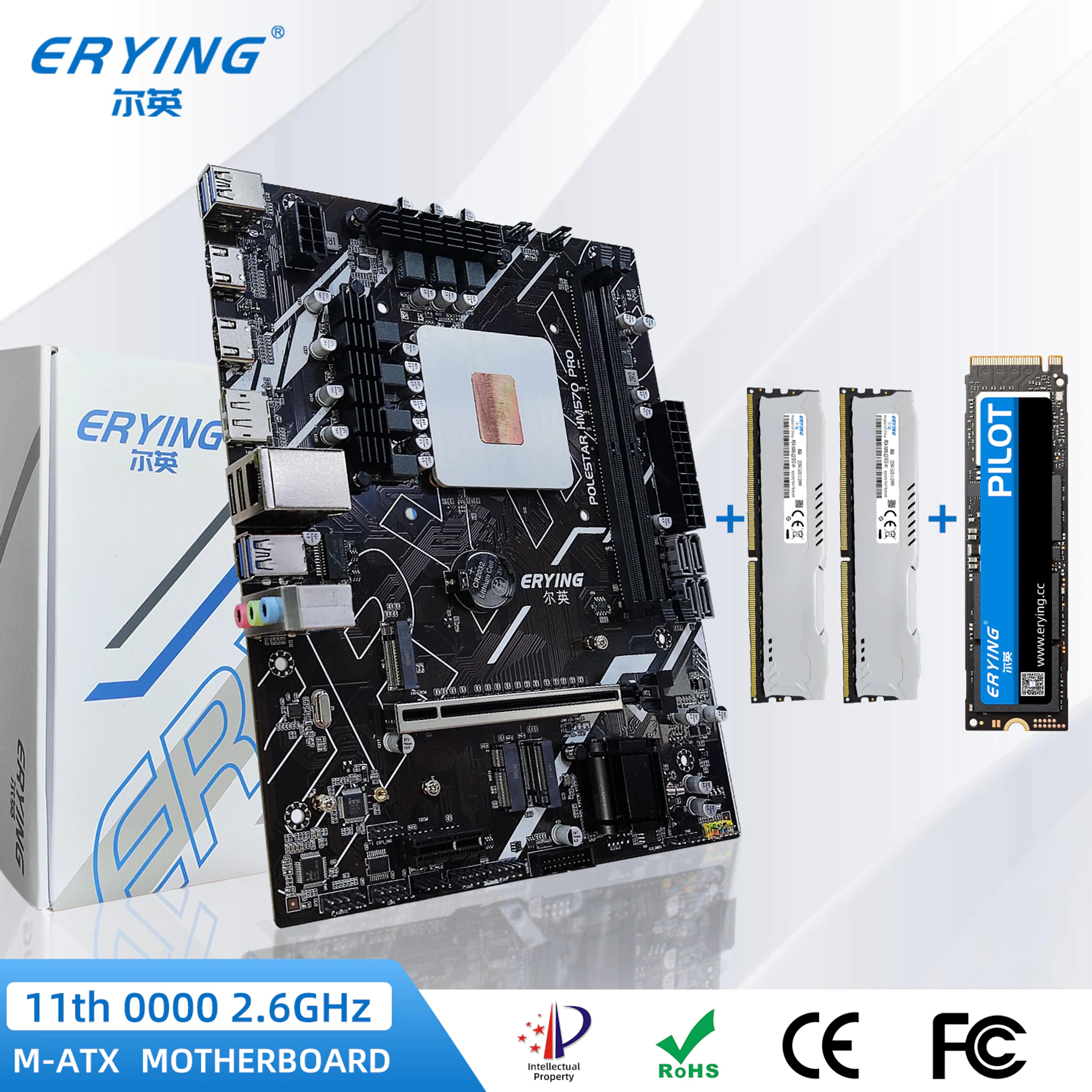 ERYING Kit i9 ES Gaming PC Motherboard with Embed CPU 11th Core 2.6Ghz(Refer to I9 11900H) +2pcs 8GB 3200Mhz +512GB SSD NVMe M.2| | - AliExpress