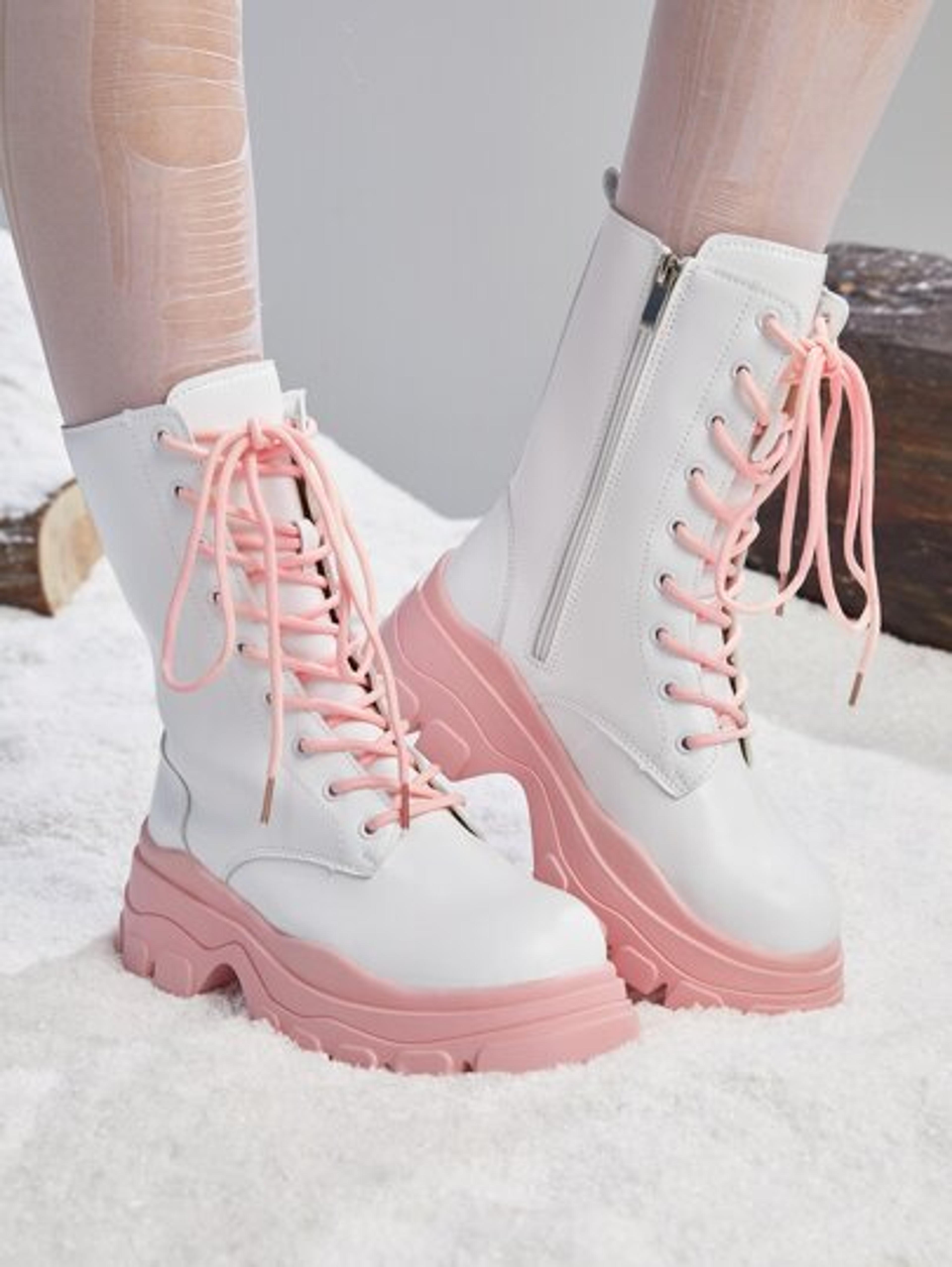 ROMWE Anime Zipper Side Lace-up Front Combat Boots | SHEIN USA