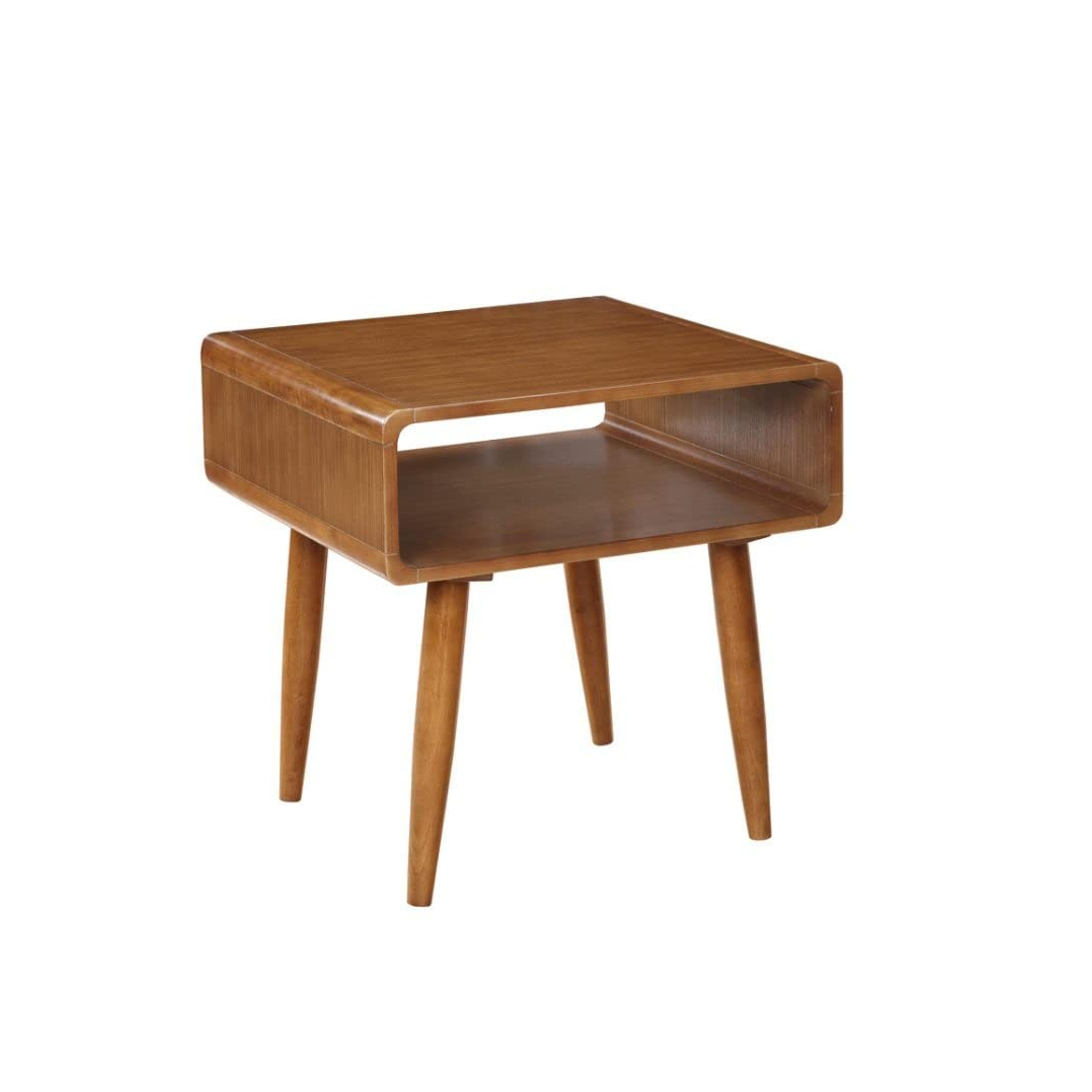 Boraam Zebra Series Alborg End Table, Honey Oak