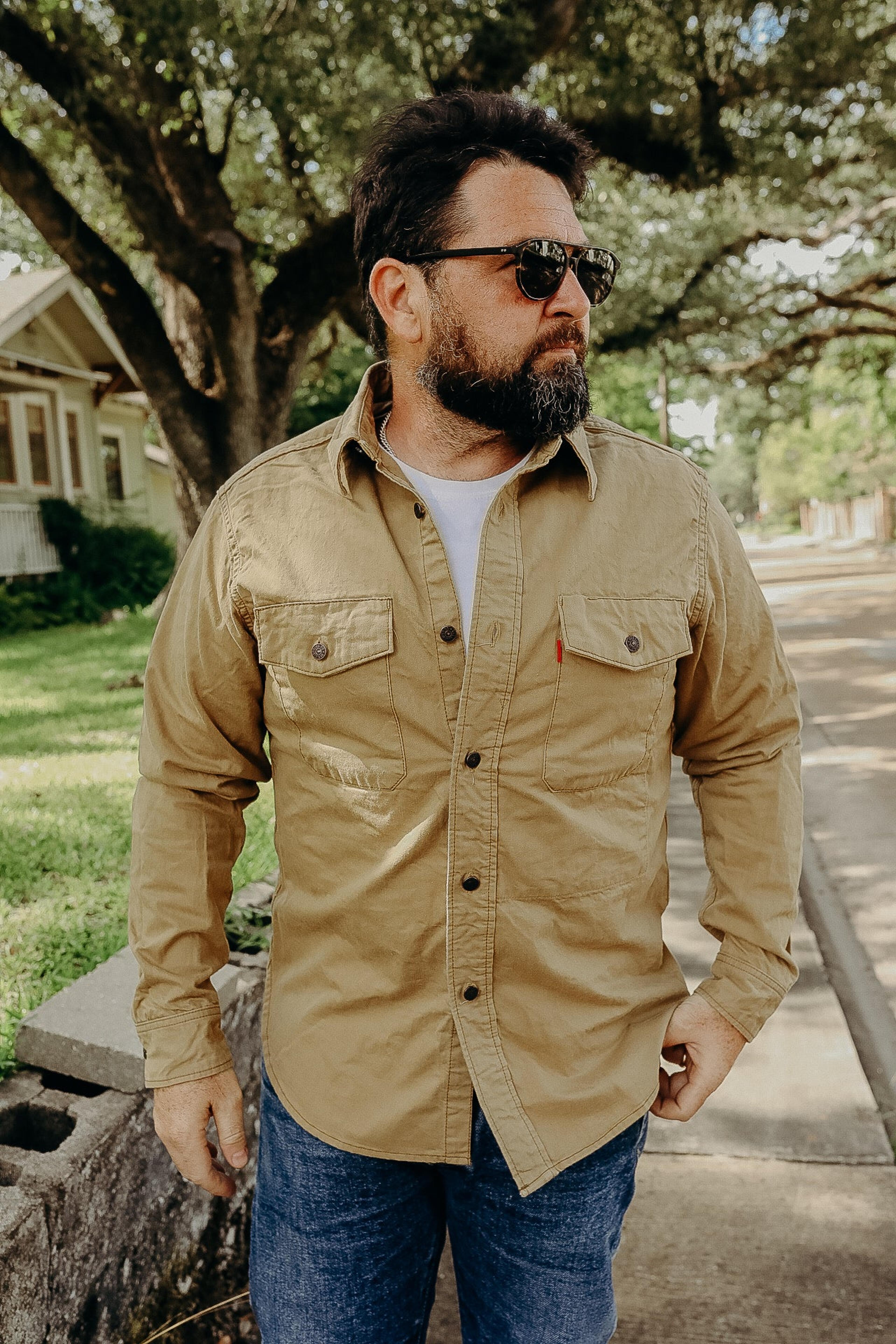 Traveling Shirt - Camel – Iron Shop Provisions