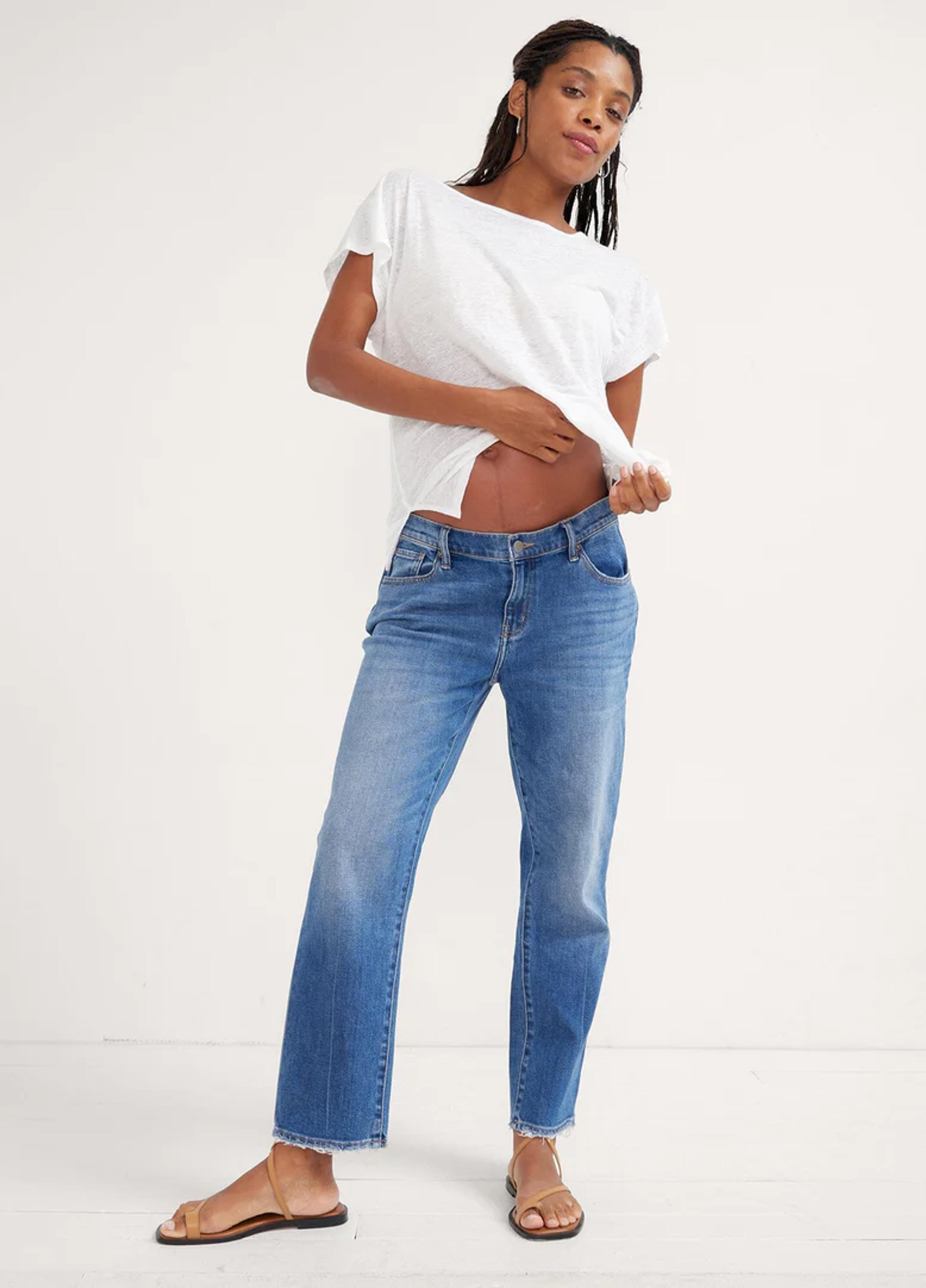 The Crop Maternity Jean – HATCH Collection